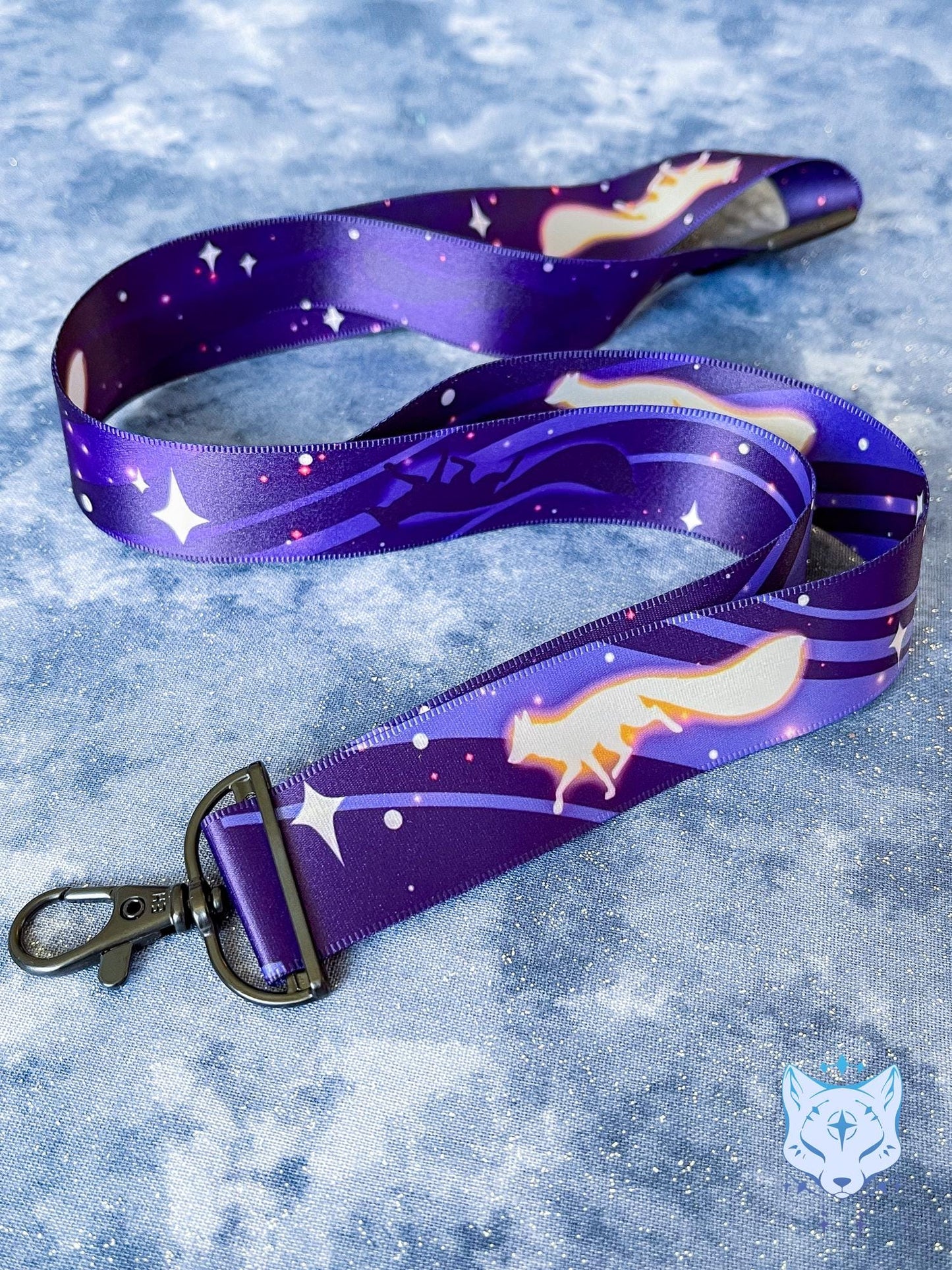 Star Foxes | Lanyard made from eco recycled plastic | 90cm x 2.5cm | breakaway clasp