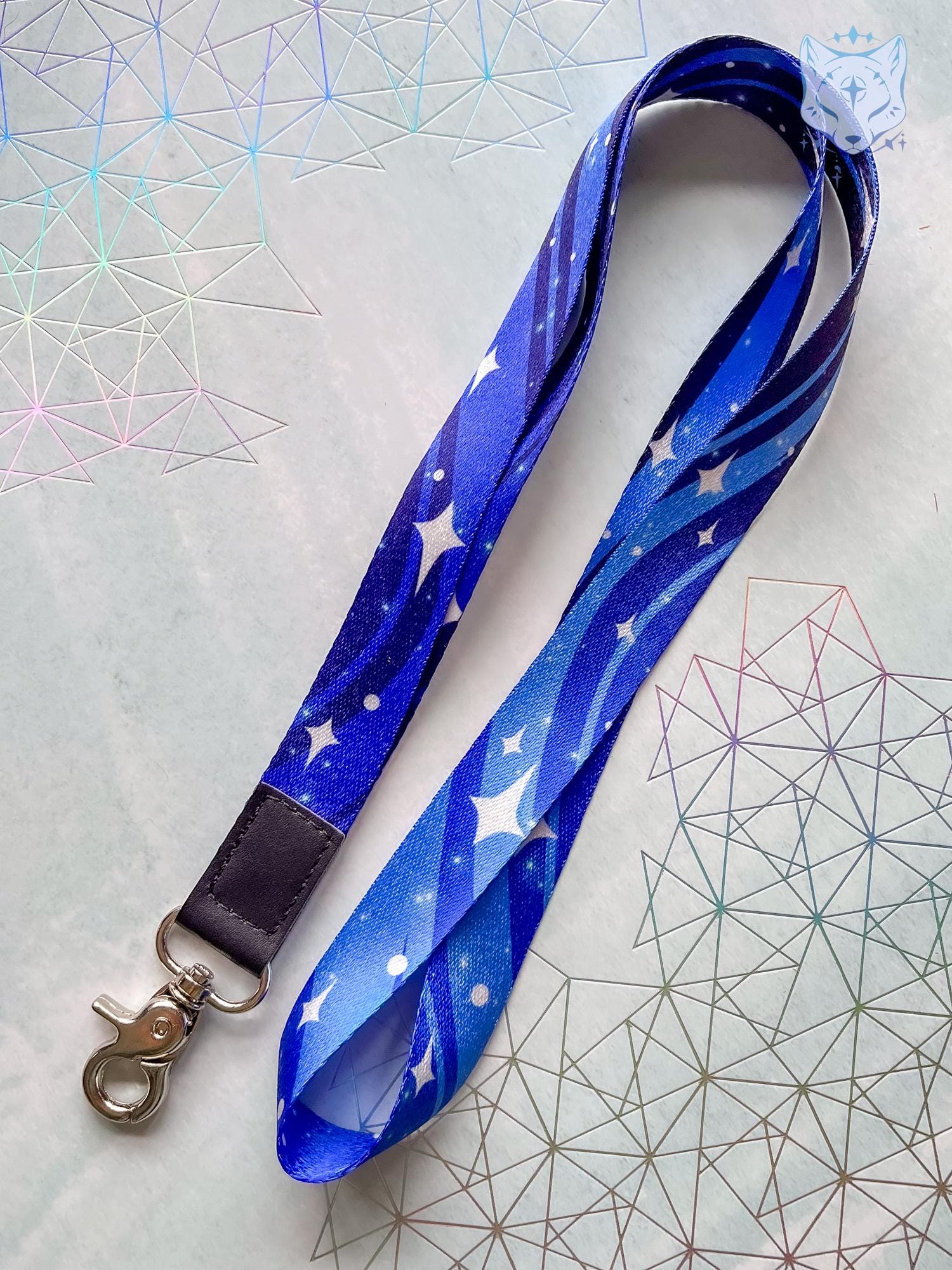 Blue Star Recycled Plastic Lanyard | rPET Lanyard | 90cm x 2cm