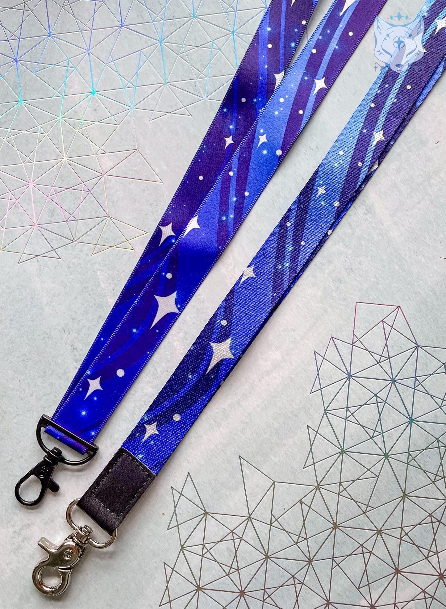 Blue Star Recycled Plastic Lanyard | rPET Lanyard | 90cm x 2cm