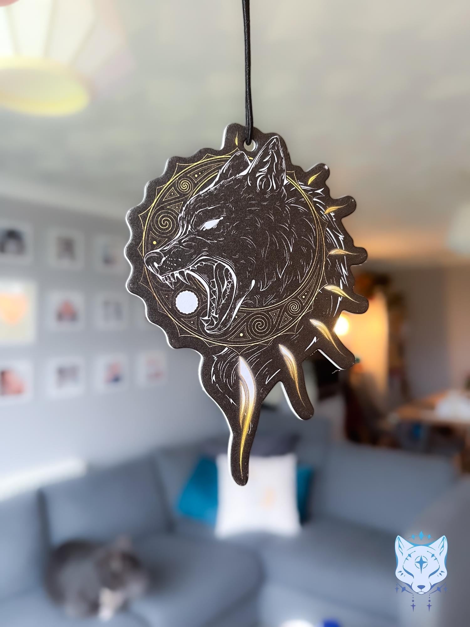 Sköll Wolf Air Freshener - Double Sided - Black Sesame Scent