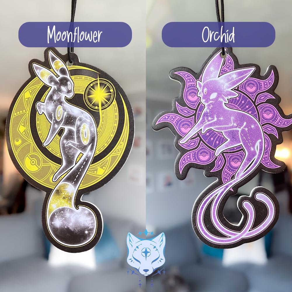 Dark Fox Air Freshener - Double Sided - Moonflower Scent