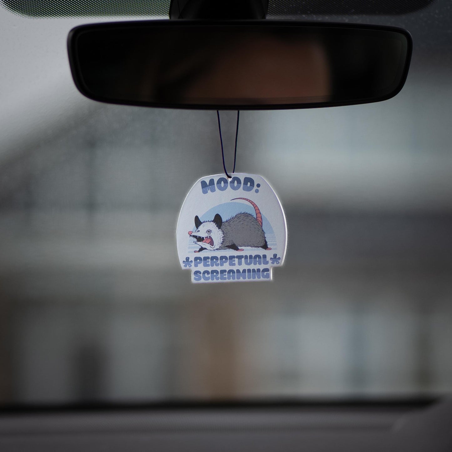 Perpetual Screaming Possum Air Freshener - Double Sided - Marshmallow Scent