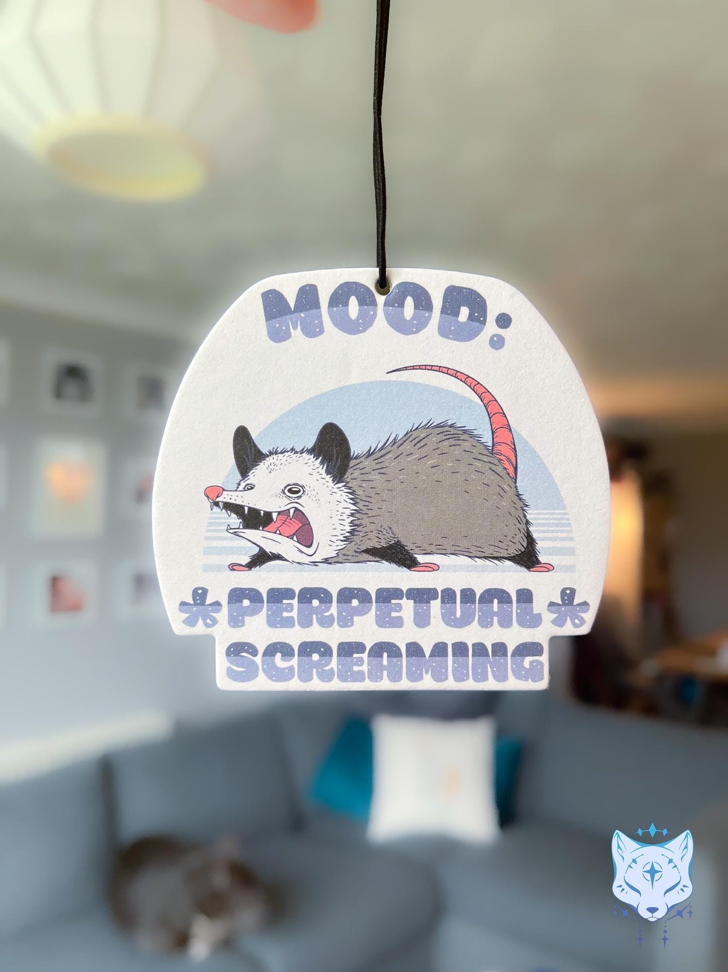 Perpetual Screaming Possum Air Freshener - Double Sided - Marshmallow Scent