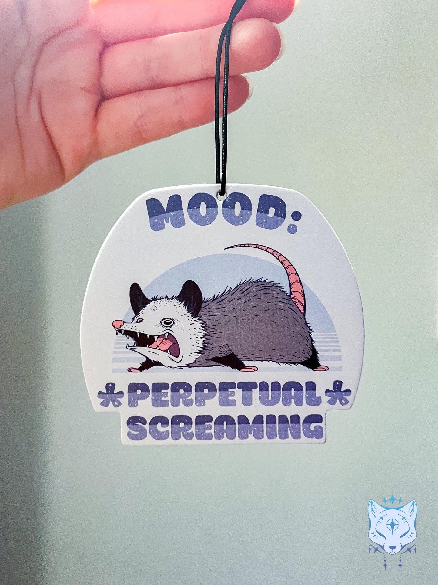 Perpetual Screaming Possum Air Freshener - Double Sided - Marshmallow Scent