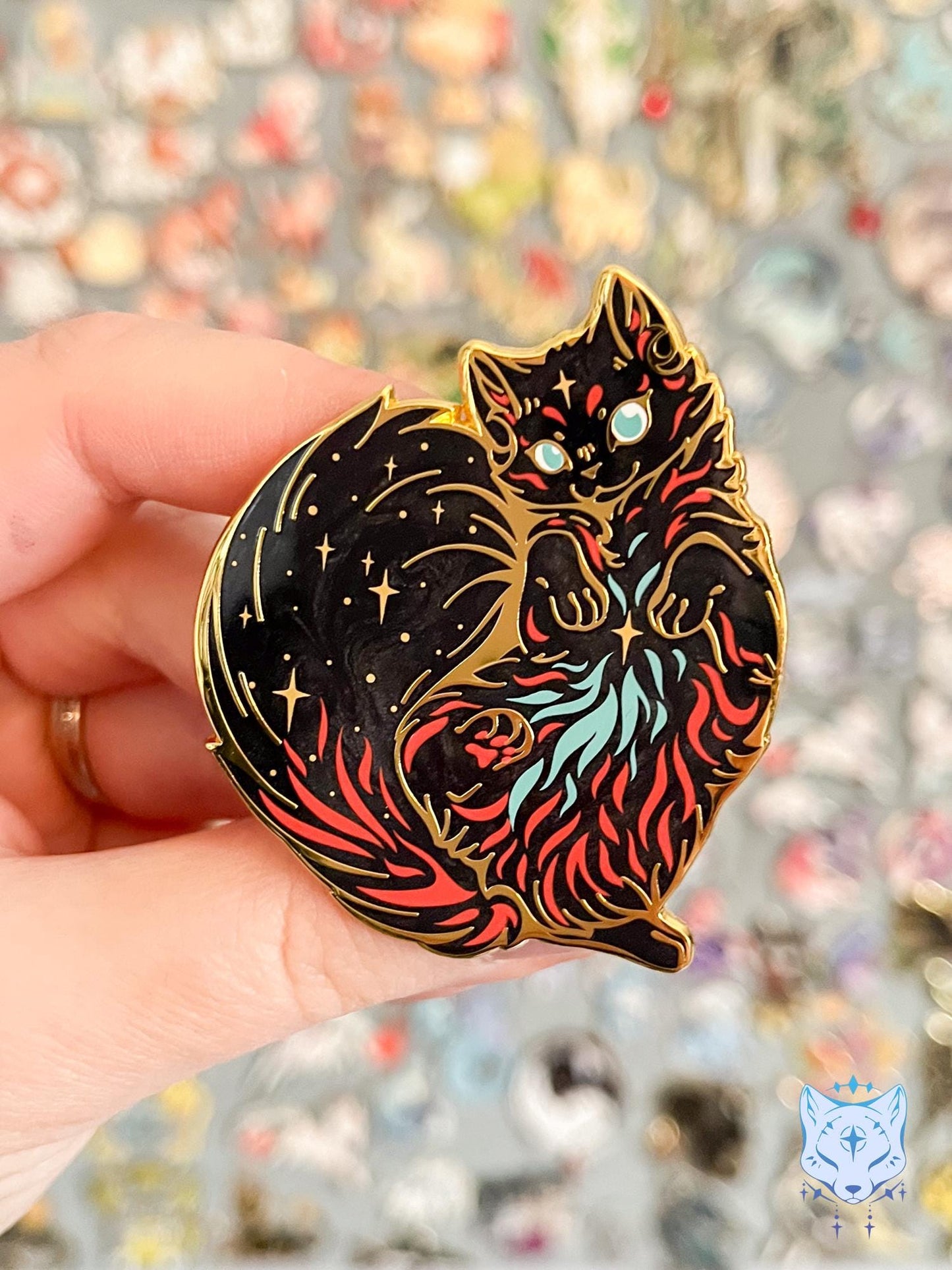 Nebula Cat Pin