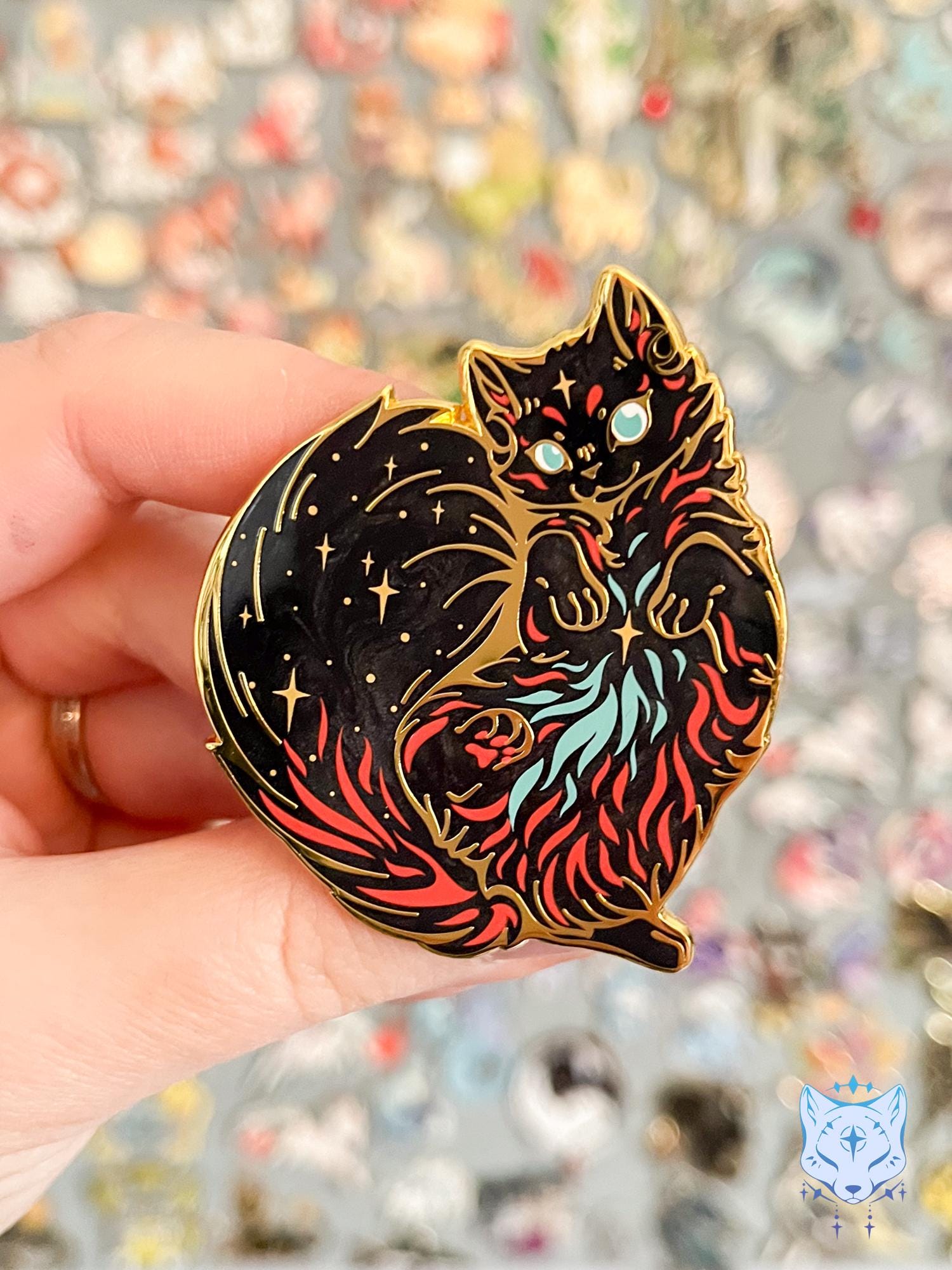 Nebula Cat Pin