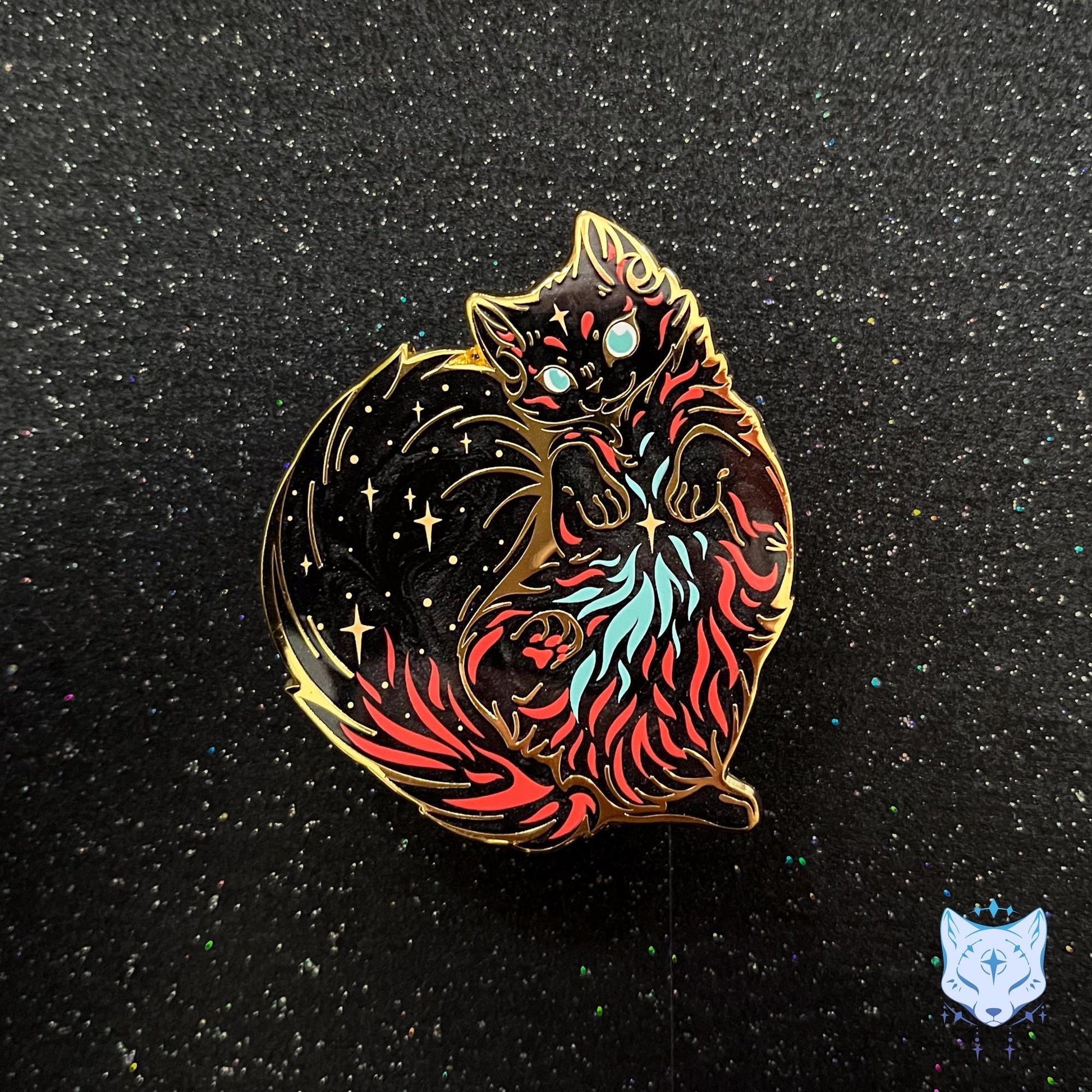 Nebula Cat Pin