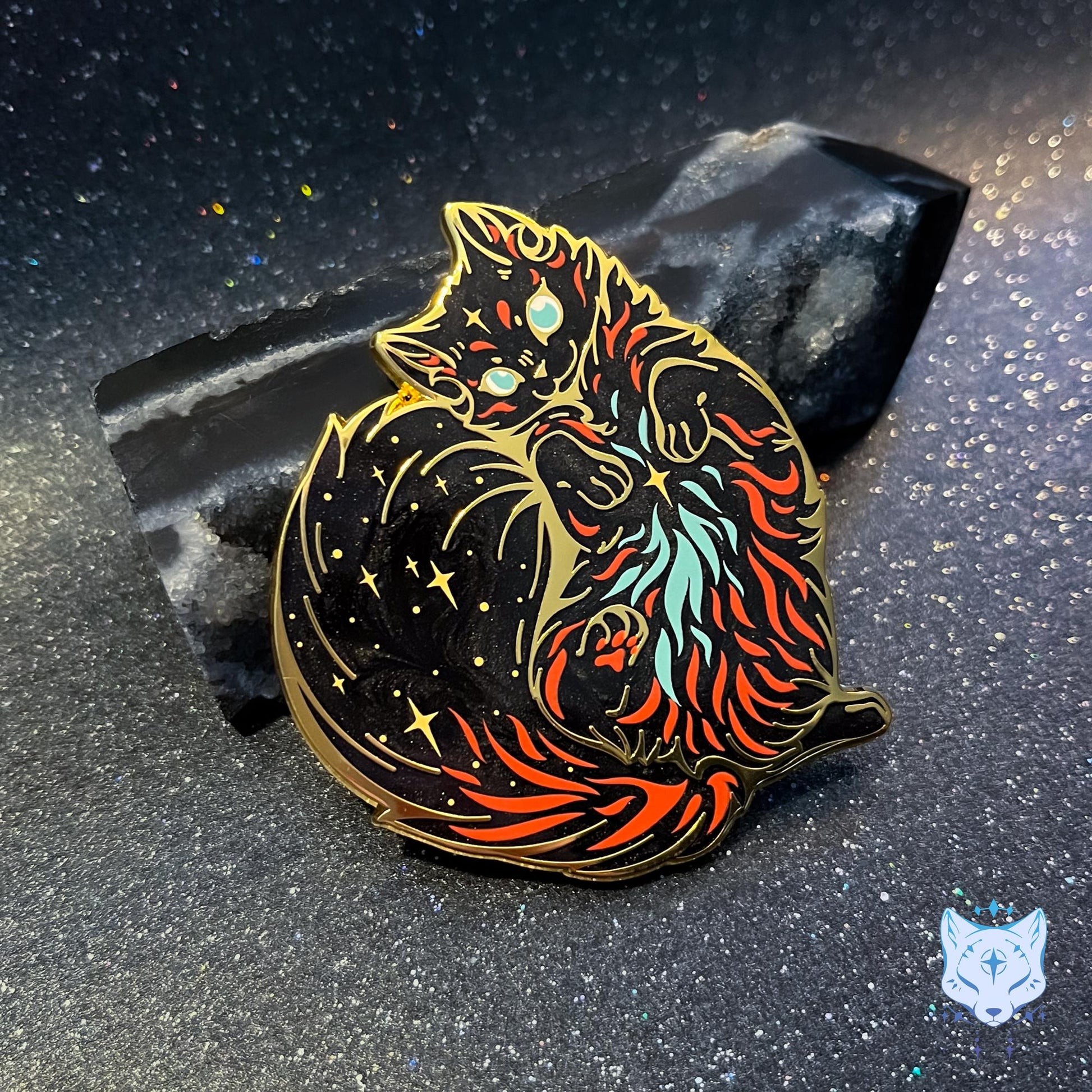 Nebula Cat Pin