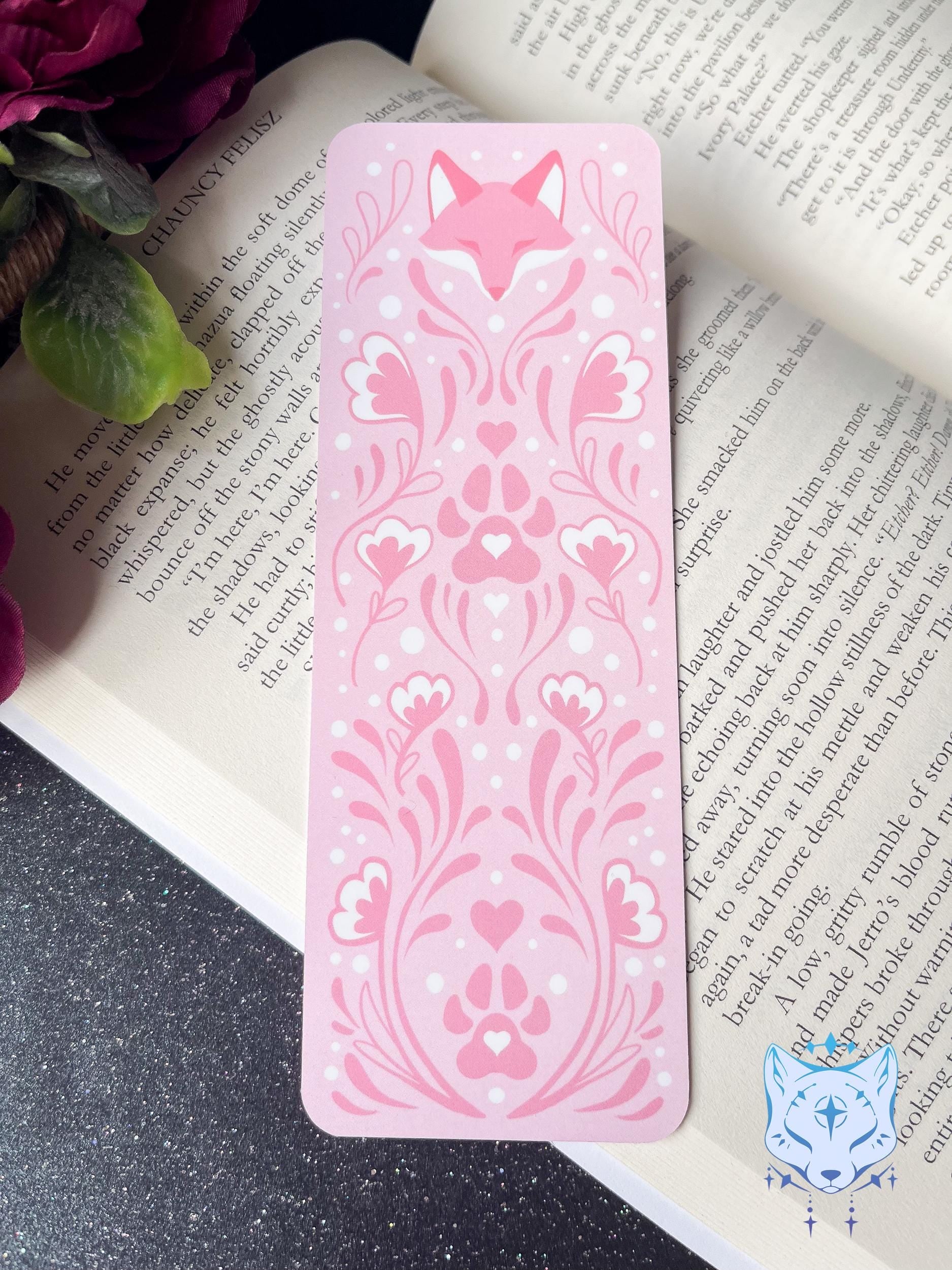 Celestial & Floral Fox Paper Bookmarks
