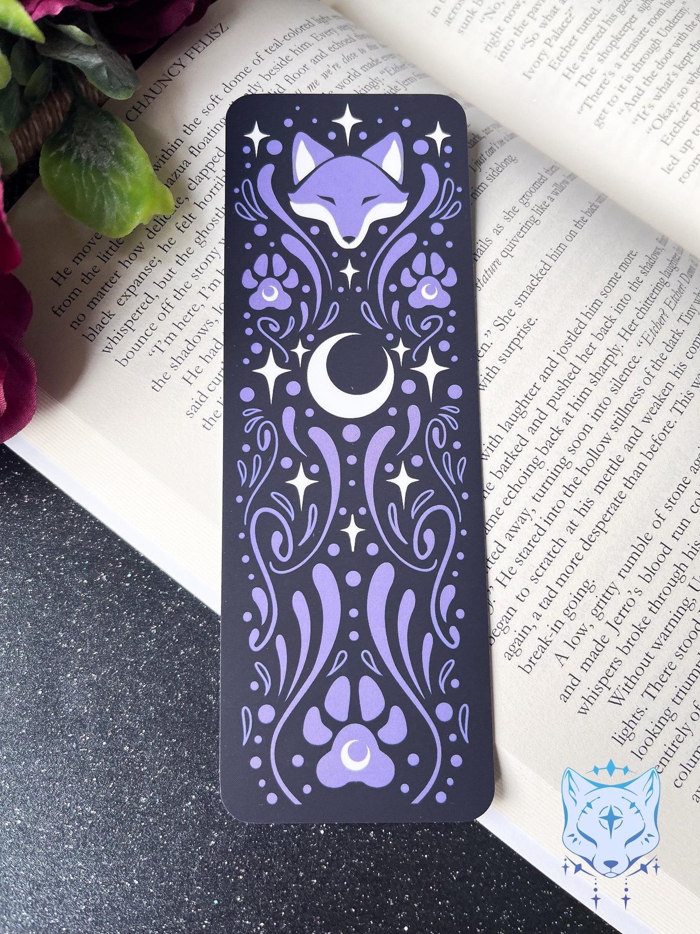 Celestial & Floral Fox Paper Bookmarks