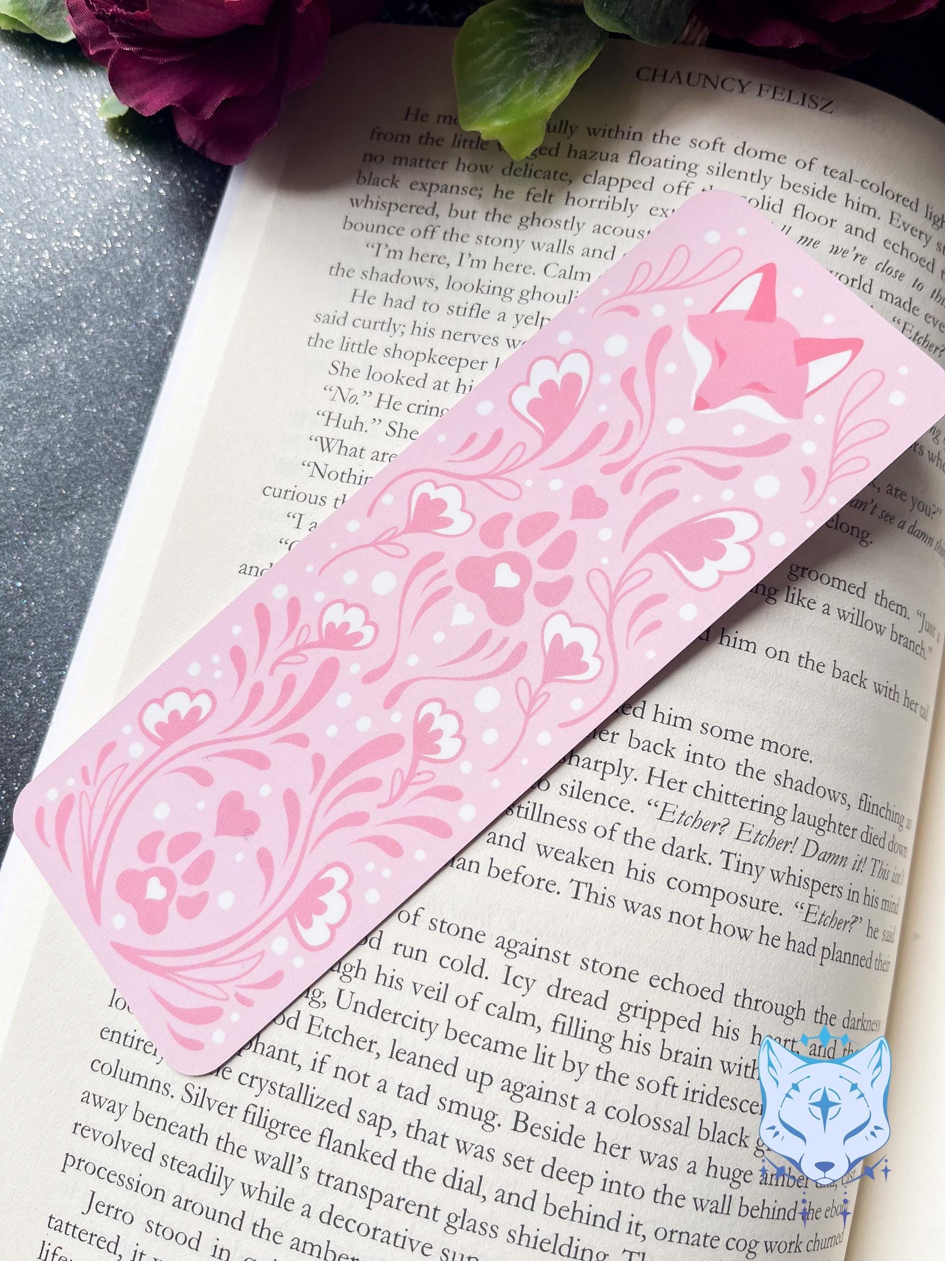 Celestial & Floral Fox Paper Bookmarks