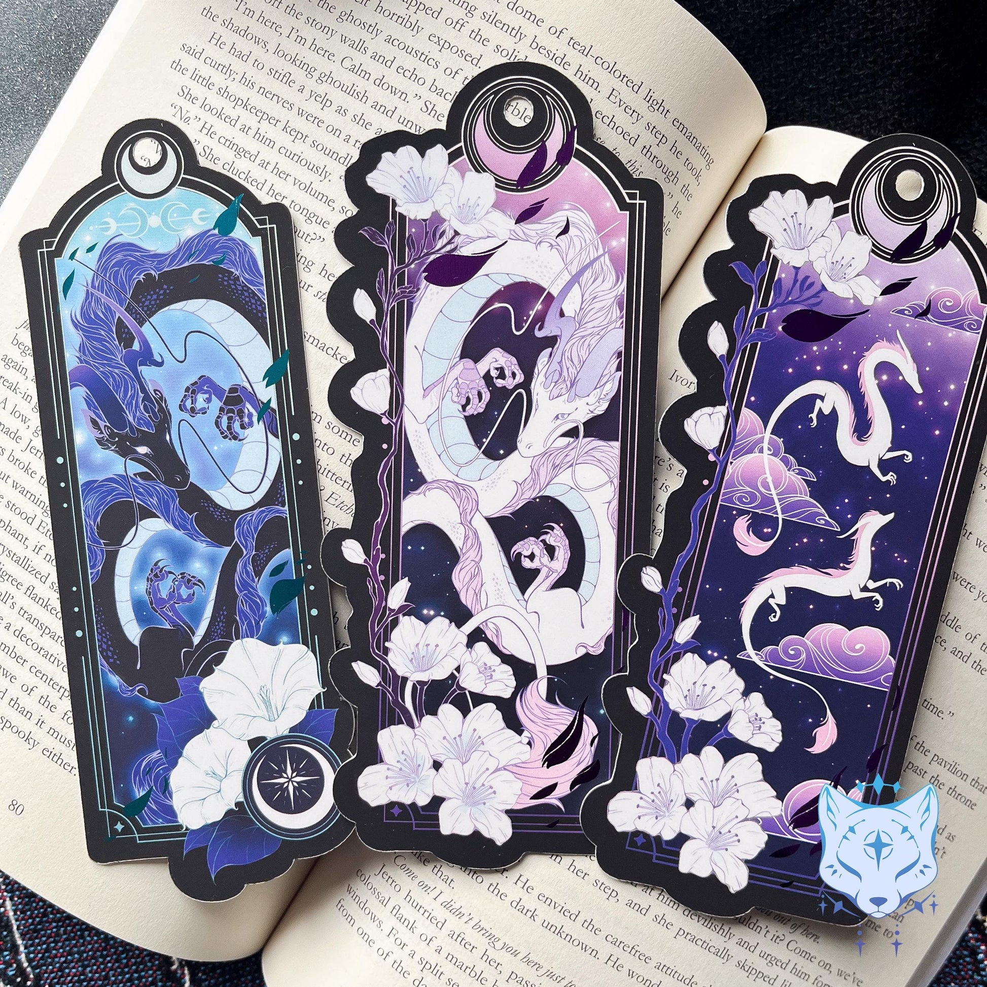 Asian Dragon Bookmark with foil detail