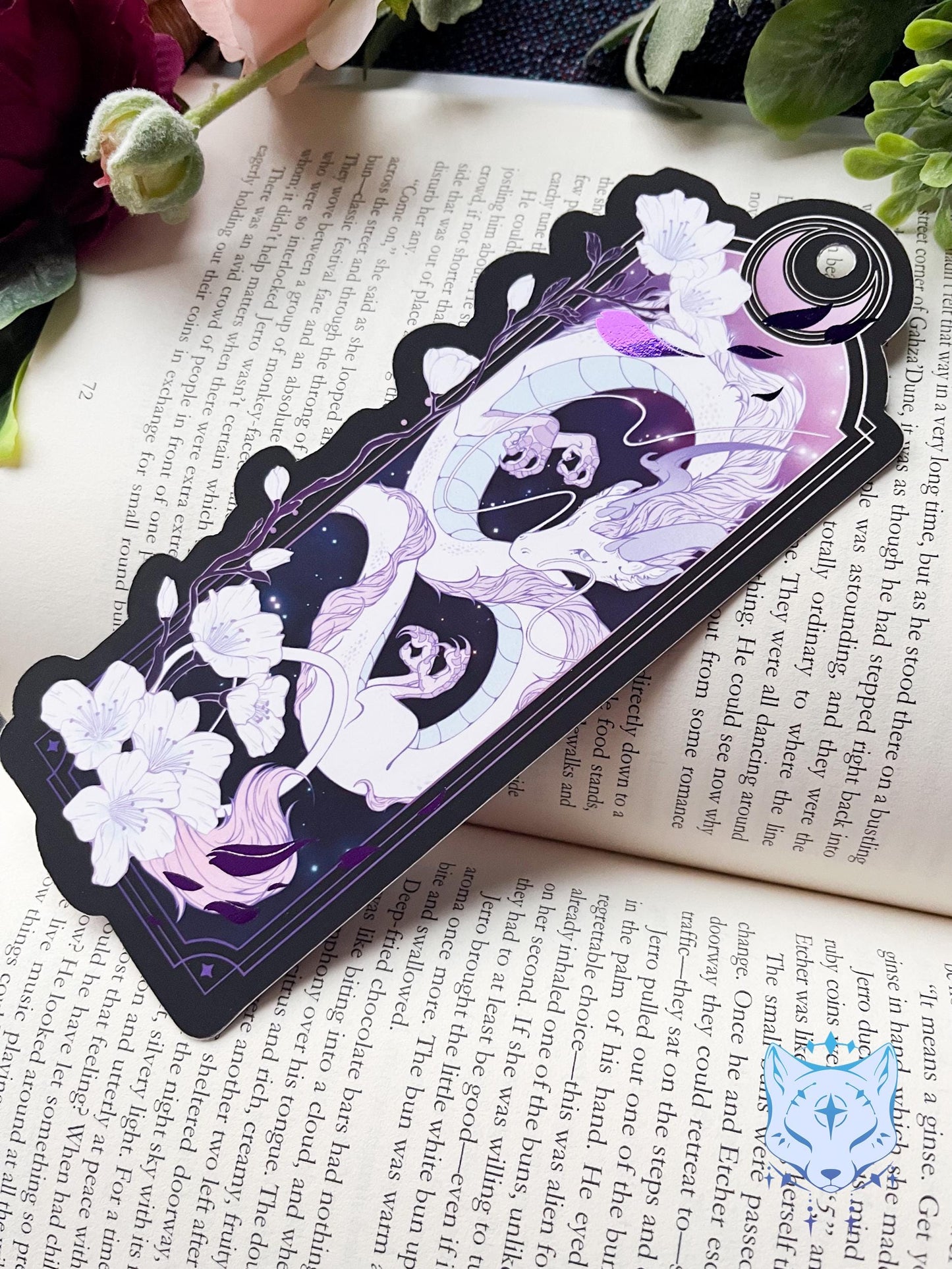 Asian Dragon Bookmark with foil detail