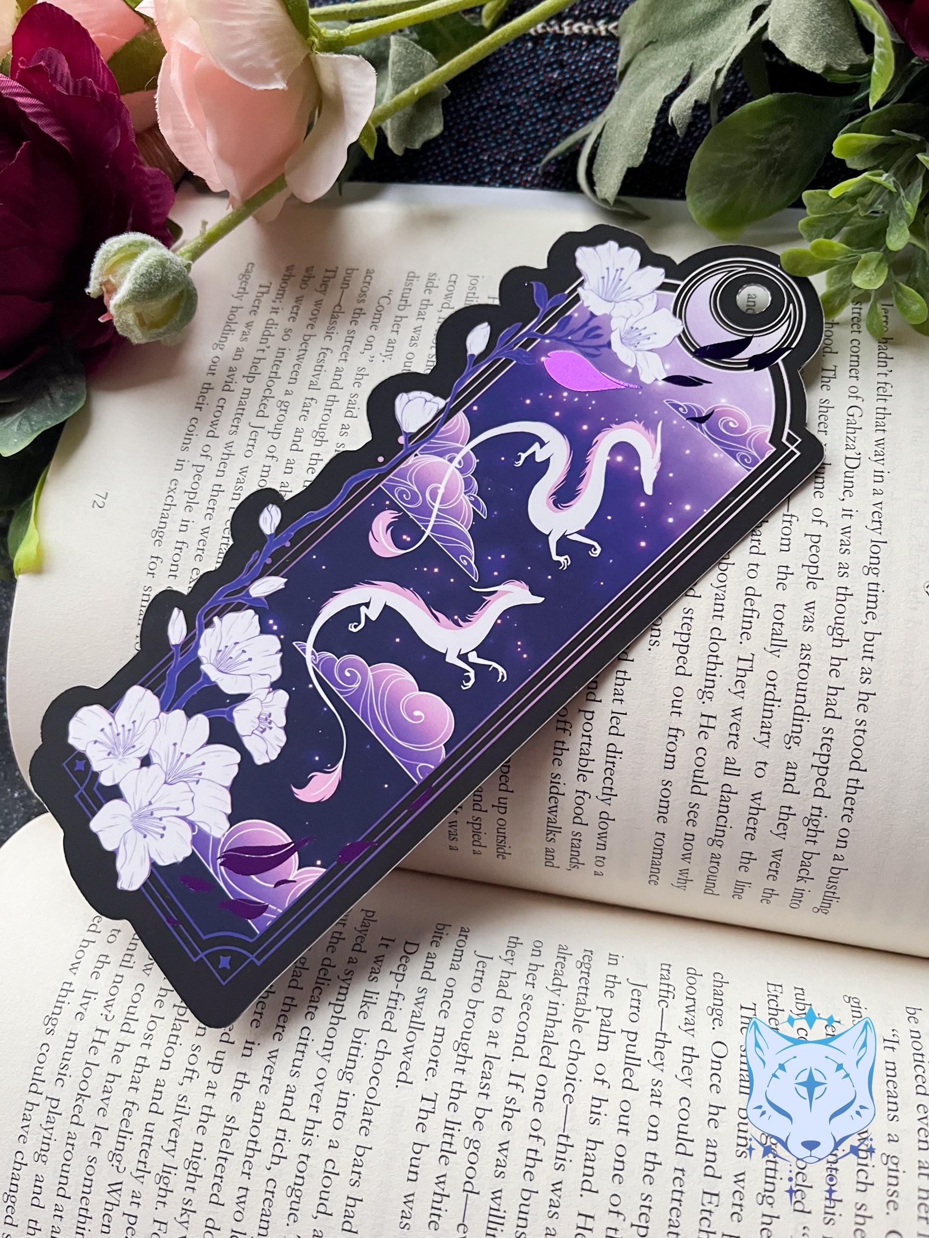 Purple Dragon Bookmark with foil detail