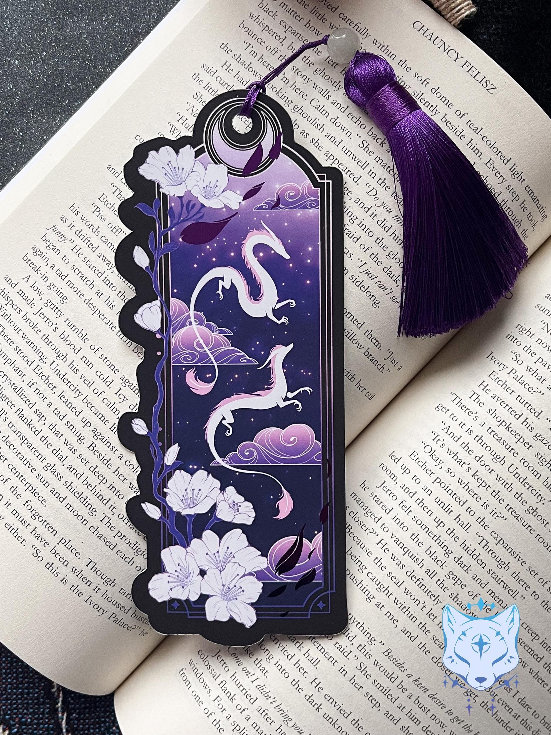 Purple Dragon Bookmark with foil detail