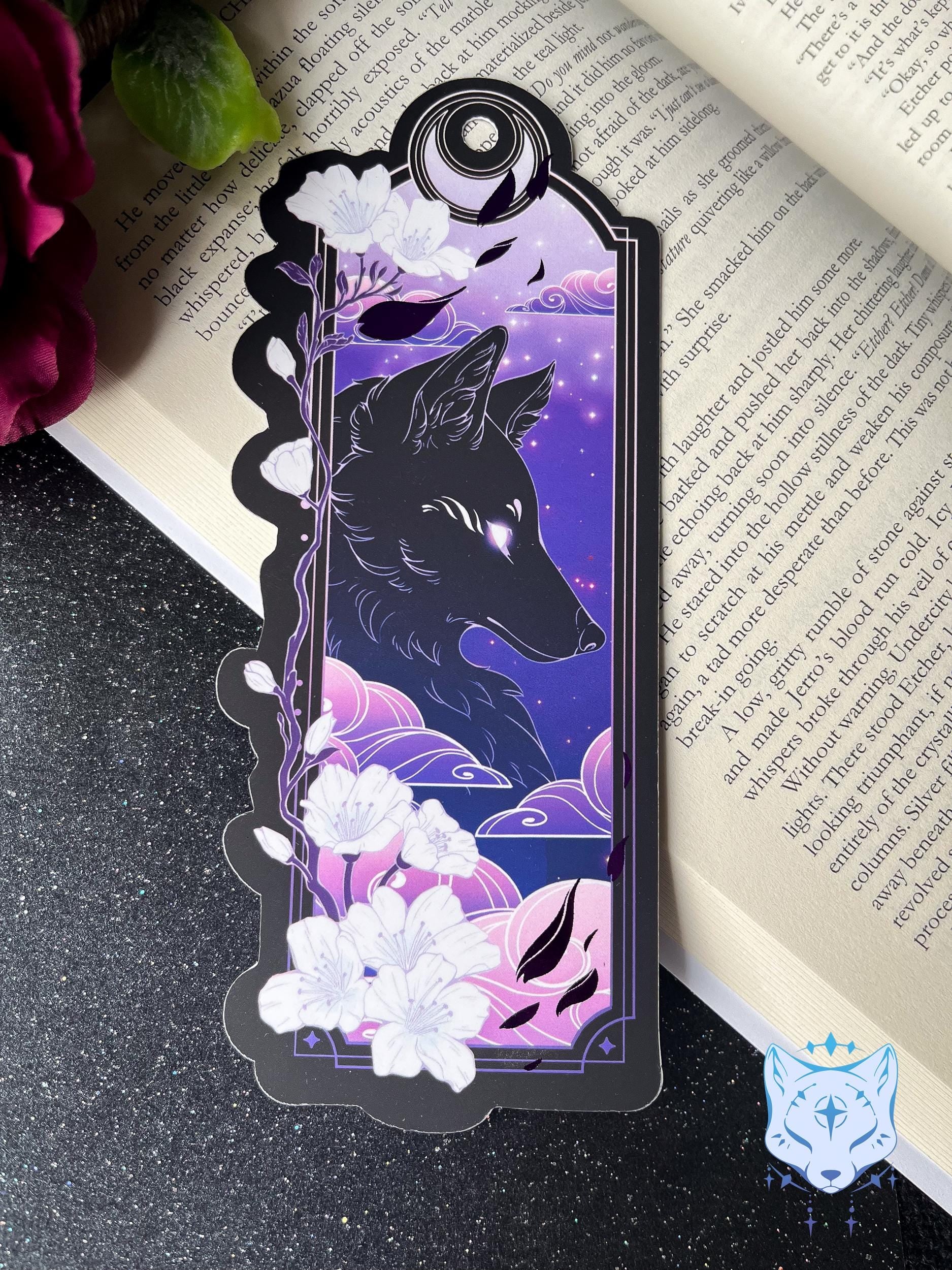 Purple Dragon Bookmark with foil detail