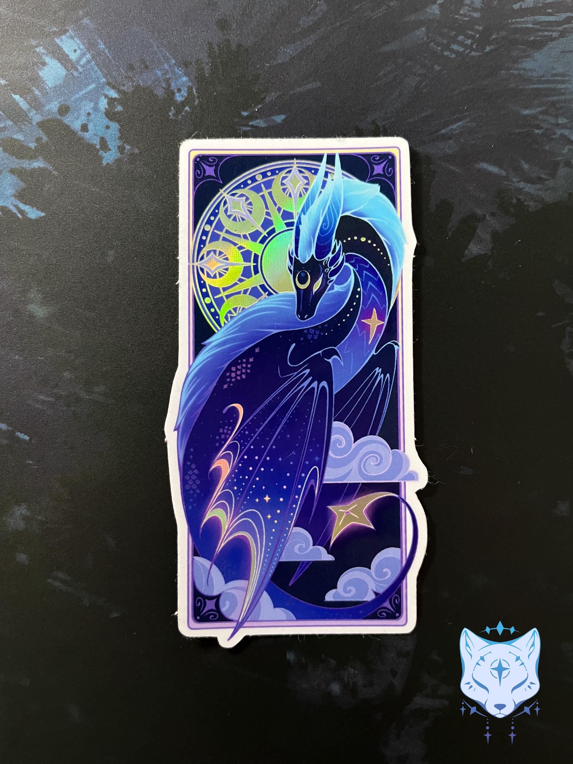 Dragon Holographic Stickers | 10cm tall