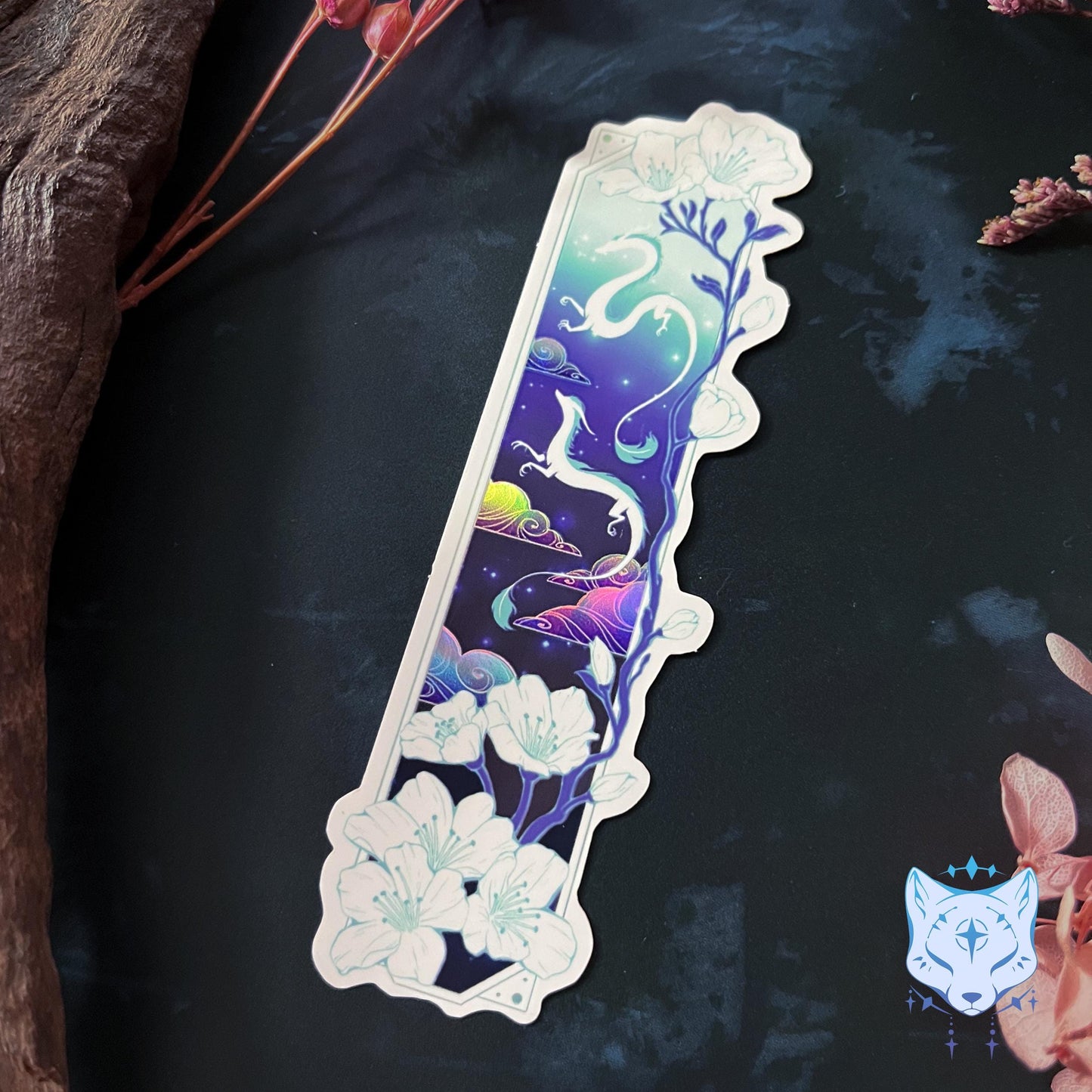 Small Dragon Stickers with subtle holo detail | 11cm tall