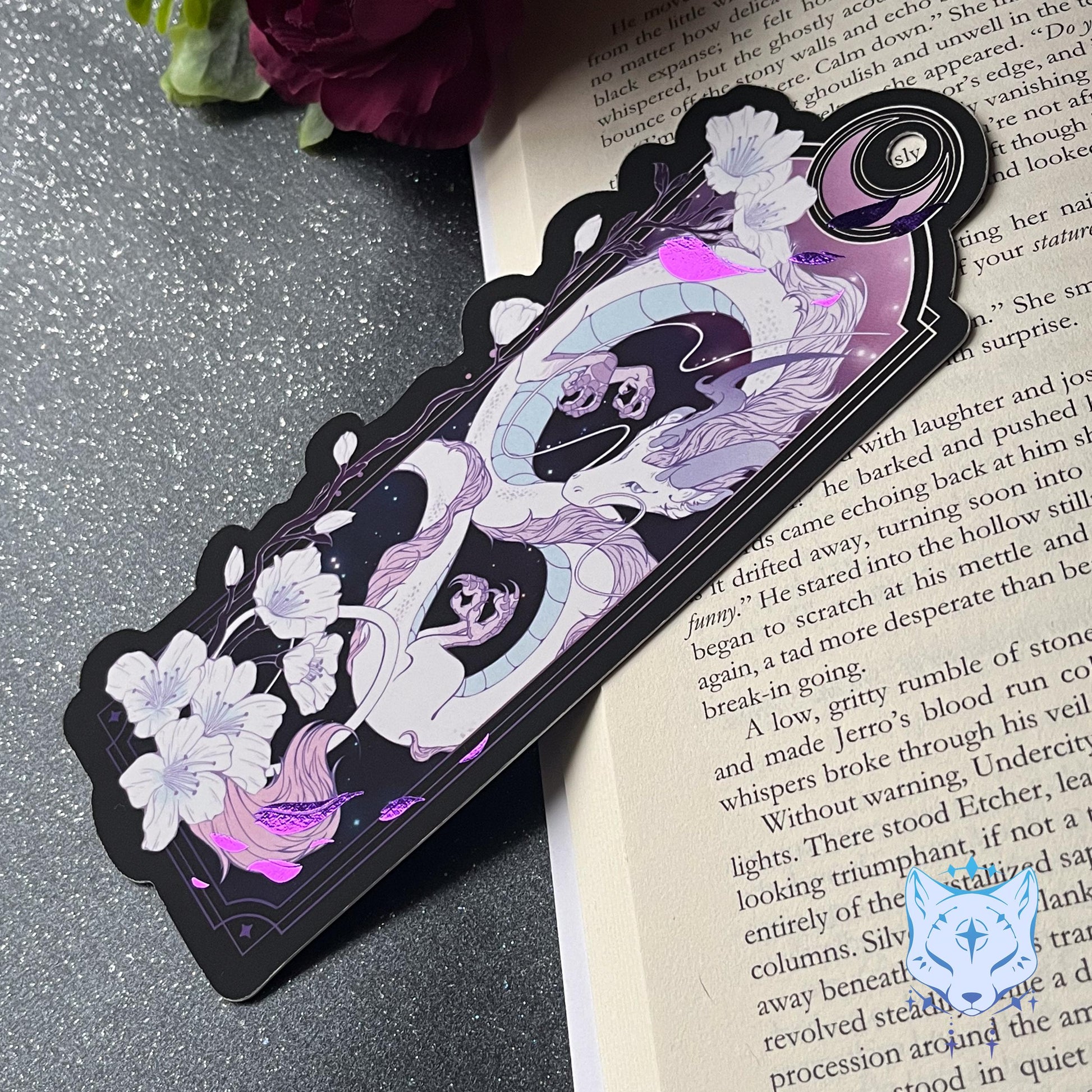 Asian Dragon Bookmark with foil detail