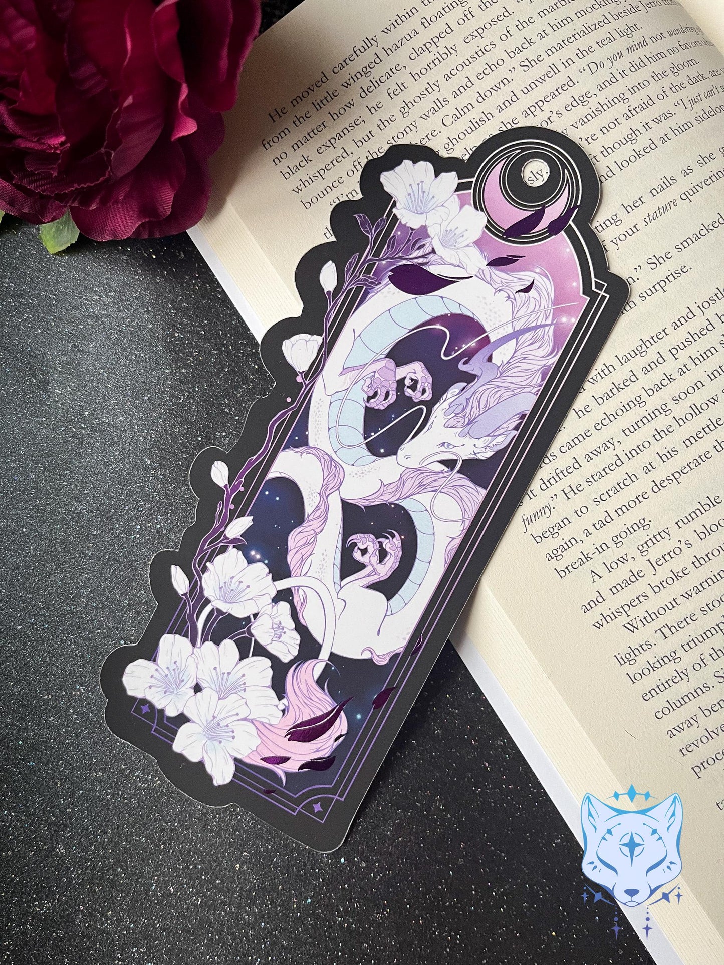 Asian Dragon Bookmark with foil detail
