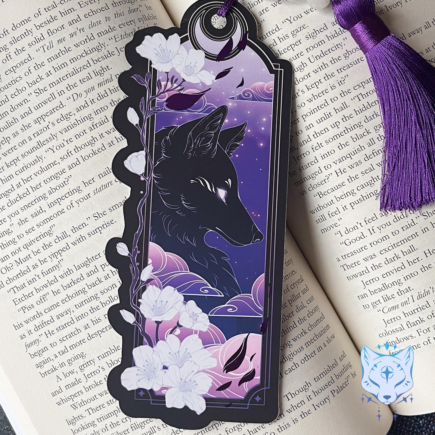 Purple Dragon Bookmark with foil detail