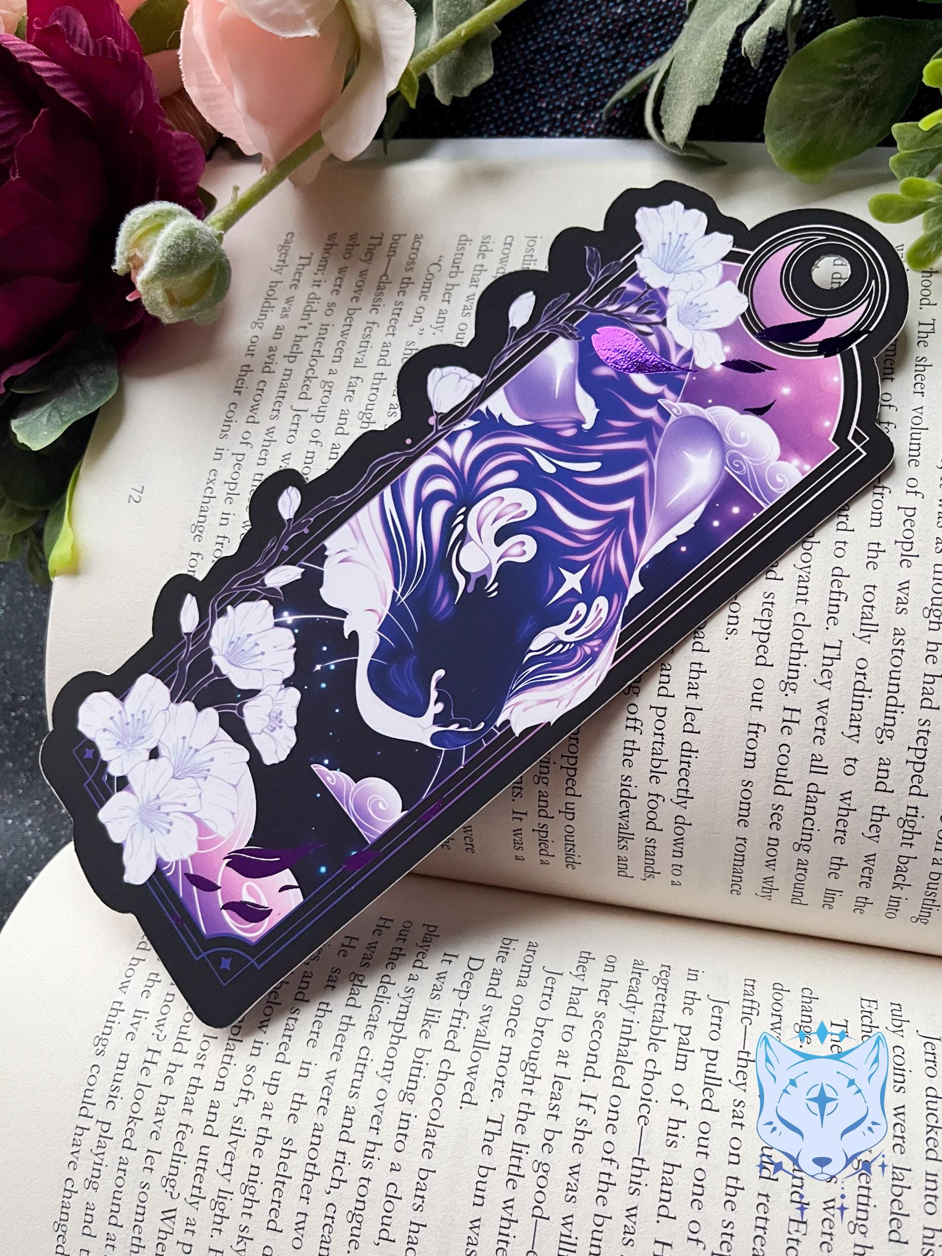 Purple Tiger Bookmark with foil detail