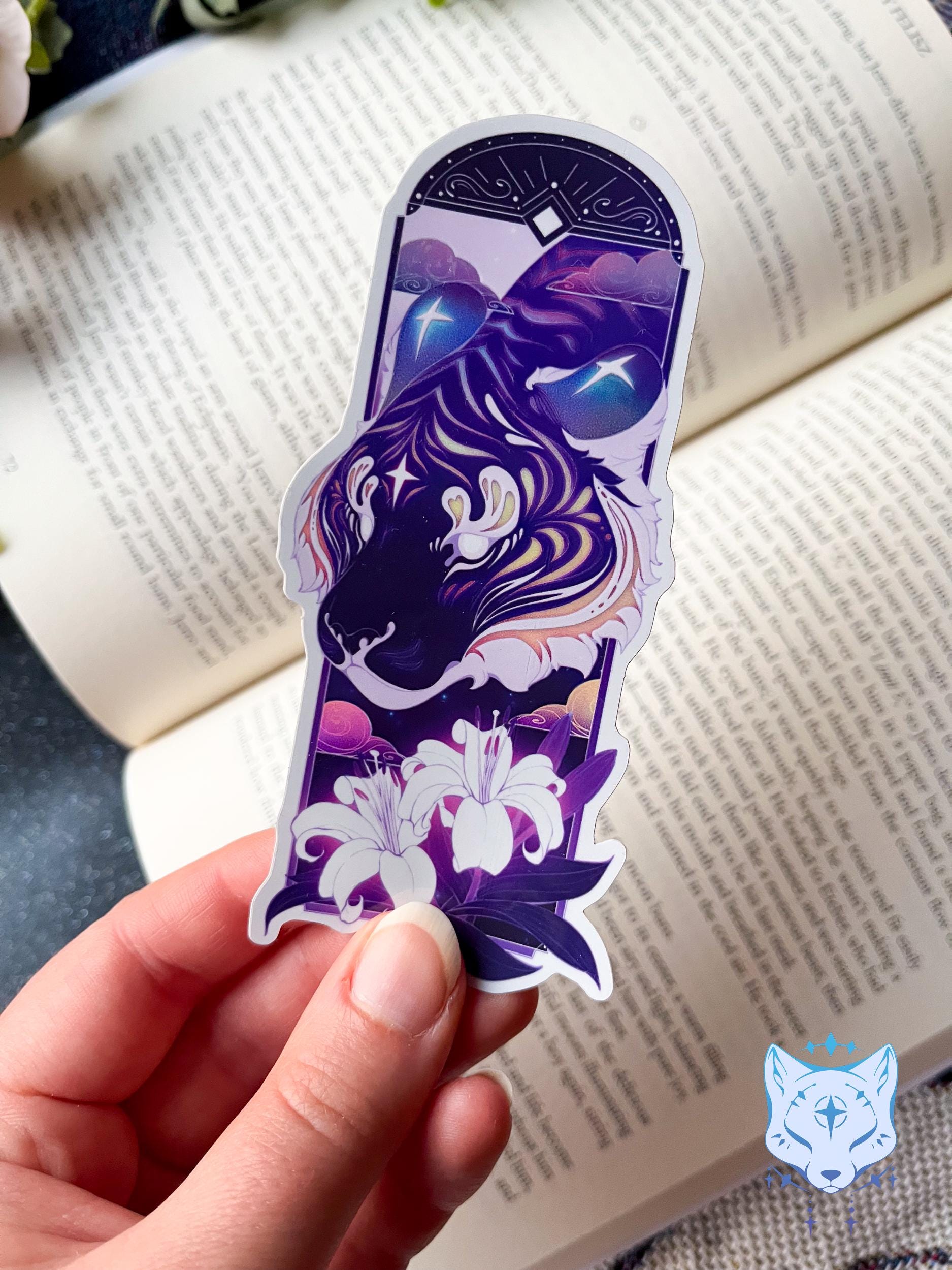 Celestial Tiger Holographic Stickers | 11.5cm tall