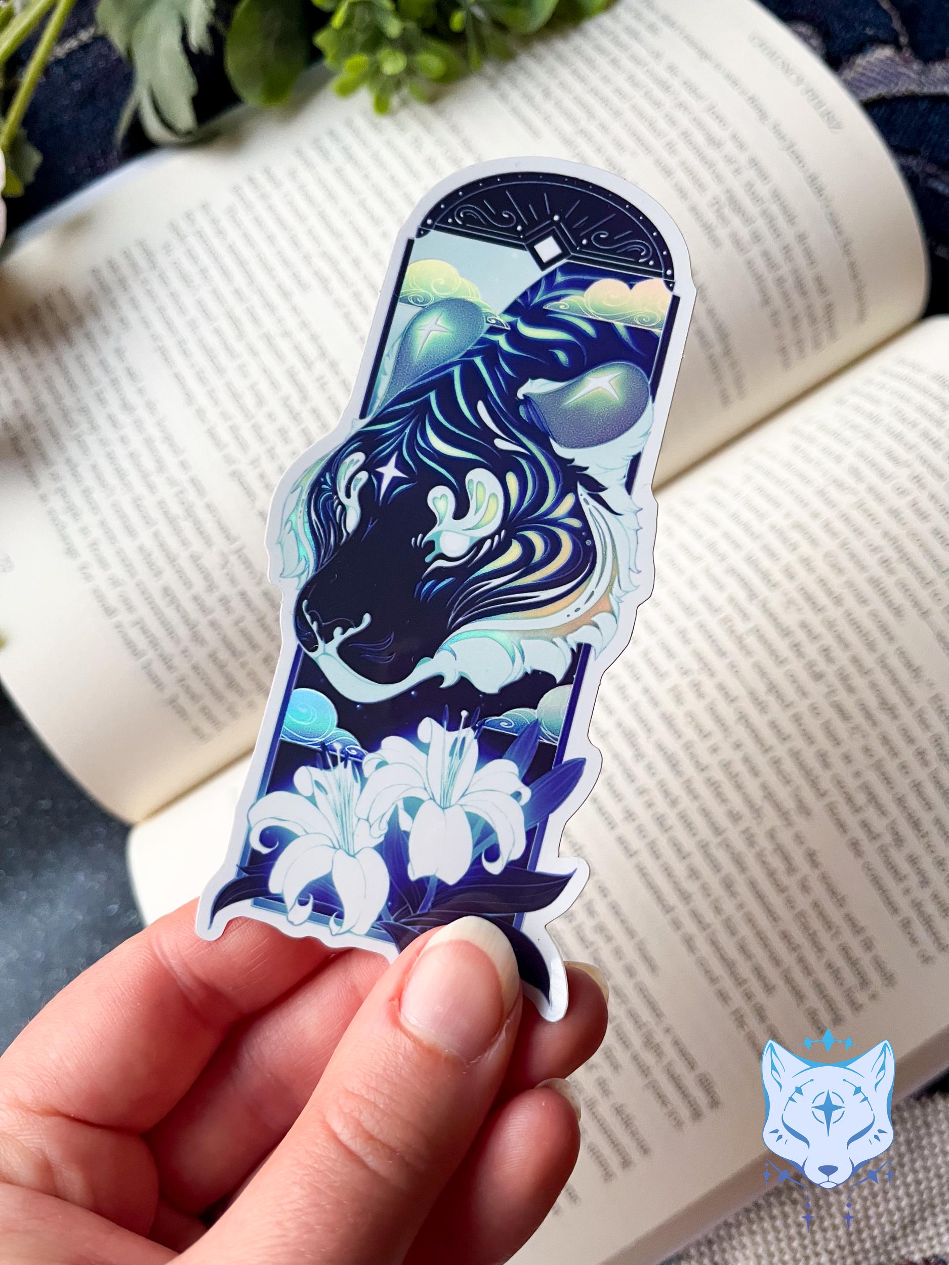 Celestial Tiger Holographic Stickers | 11.5cm tall