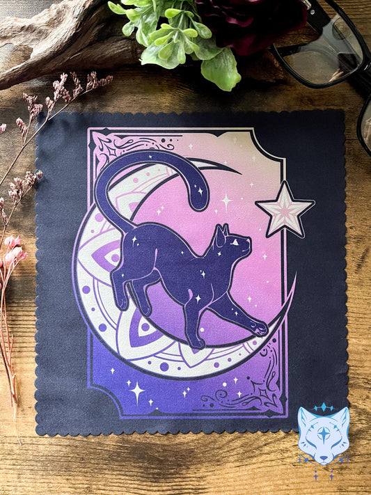 Lunar Cat Microfibre Lens Cloth: Double Sided