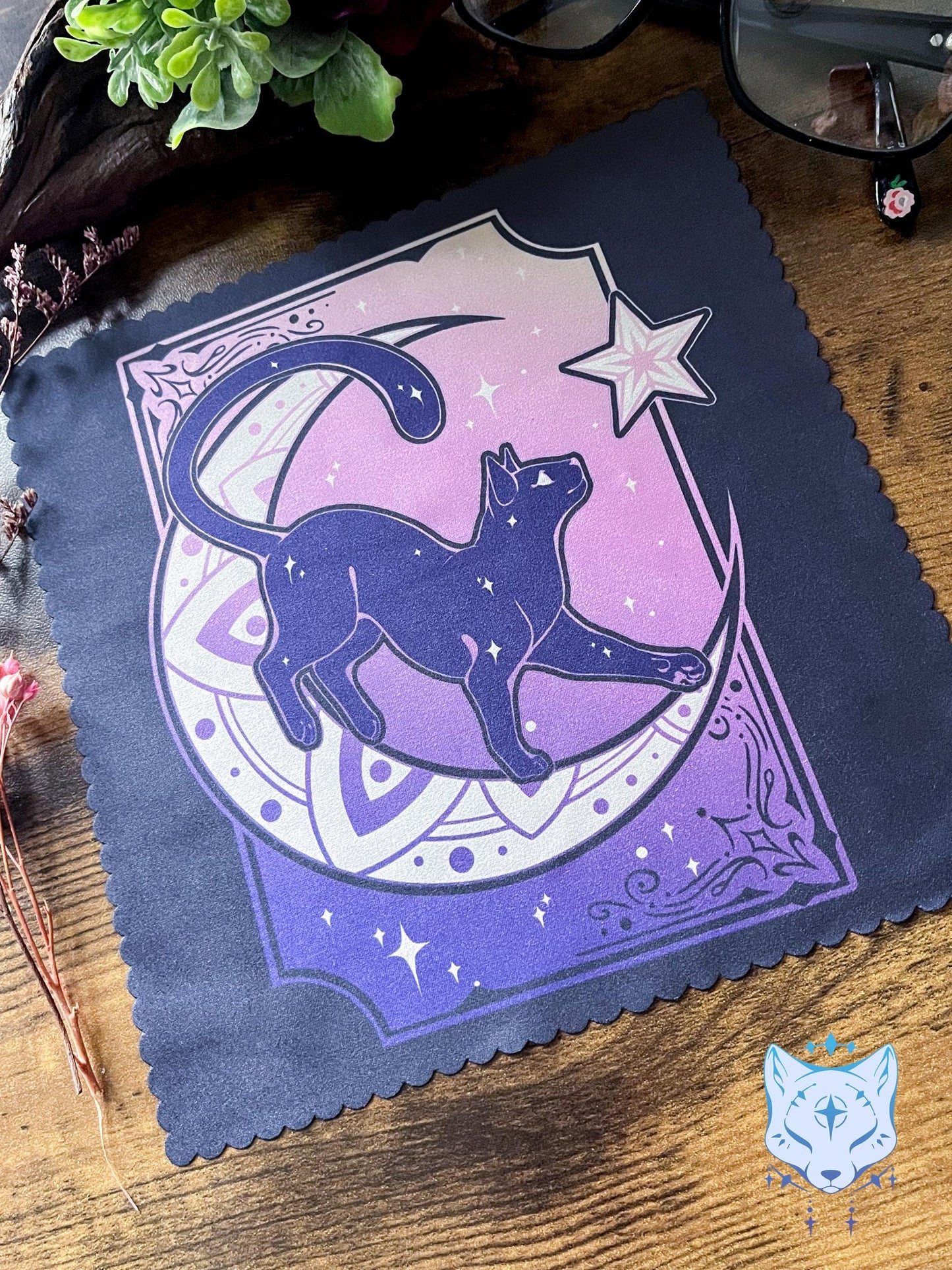 Lunar Cat Microfibre Lens Cloth: Double Sided