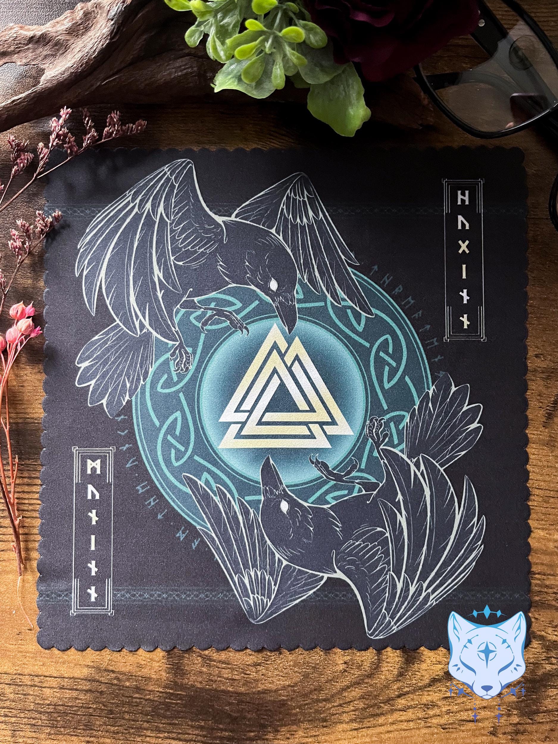 Odin's Ravens Microfibre Lens Cloth: Double Sided