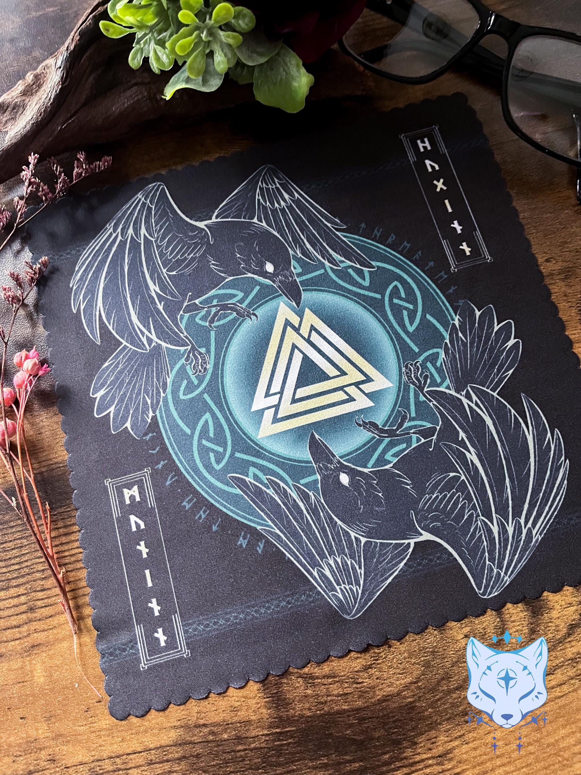 Odin's Ravens Microfibre Lens Cloth: Double Sided