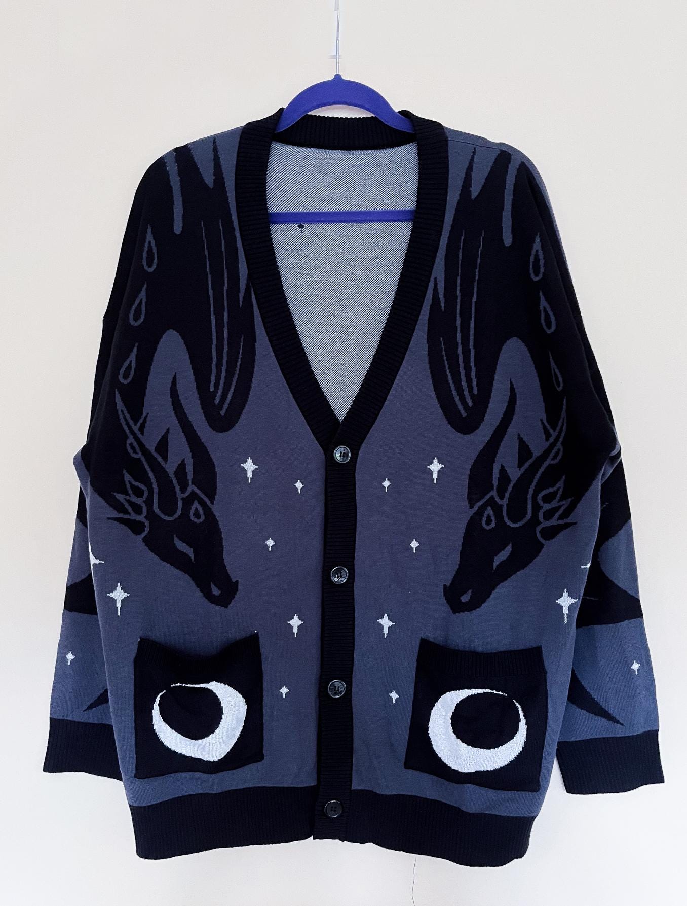 Grey Celestial Dragon Cardigan