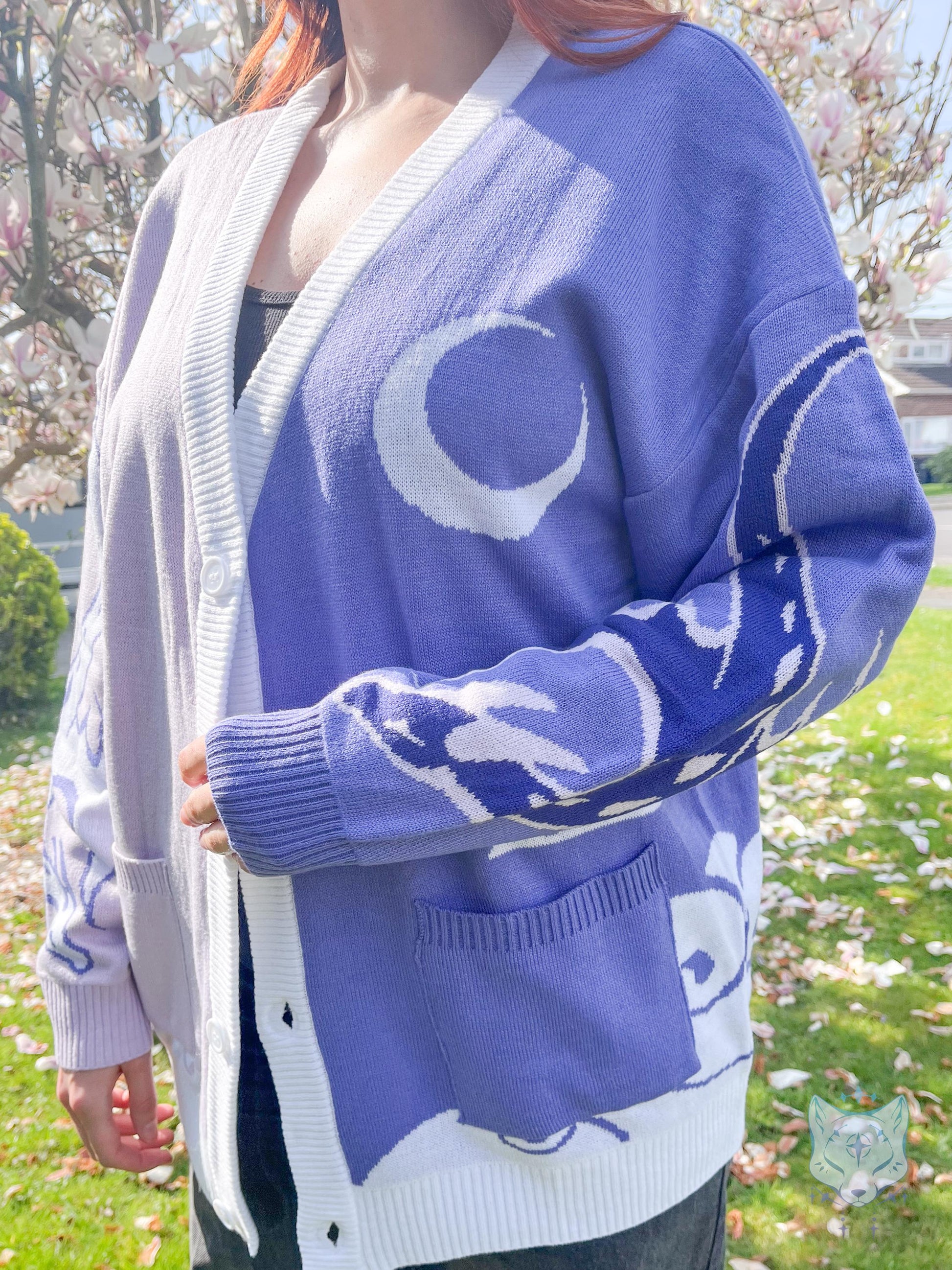 Asymmetrical Violet Dragon Cardigan