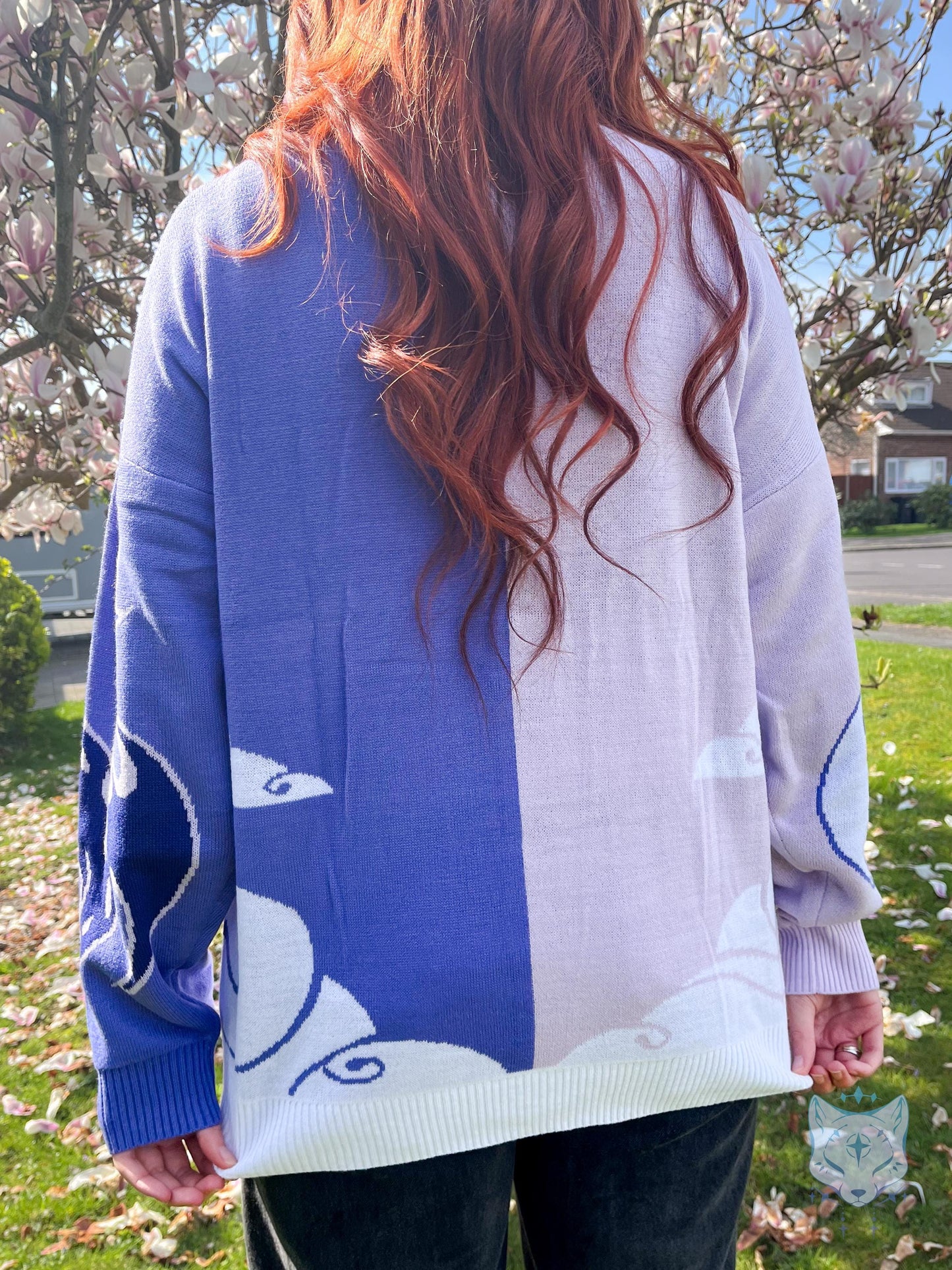 Asymmetrical Violet Dragon Cardigan