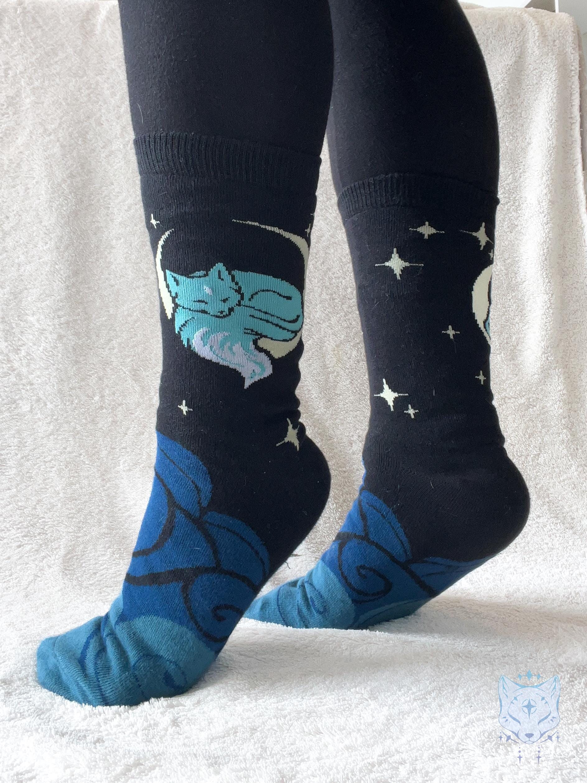 Celestial Lunar Fox Socks.
