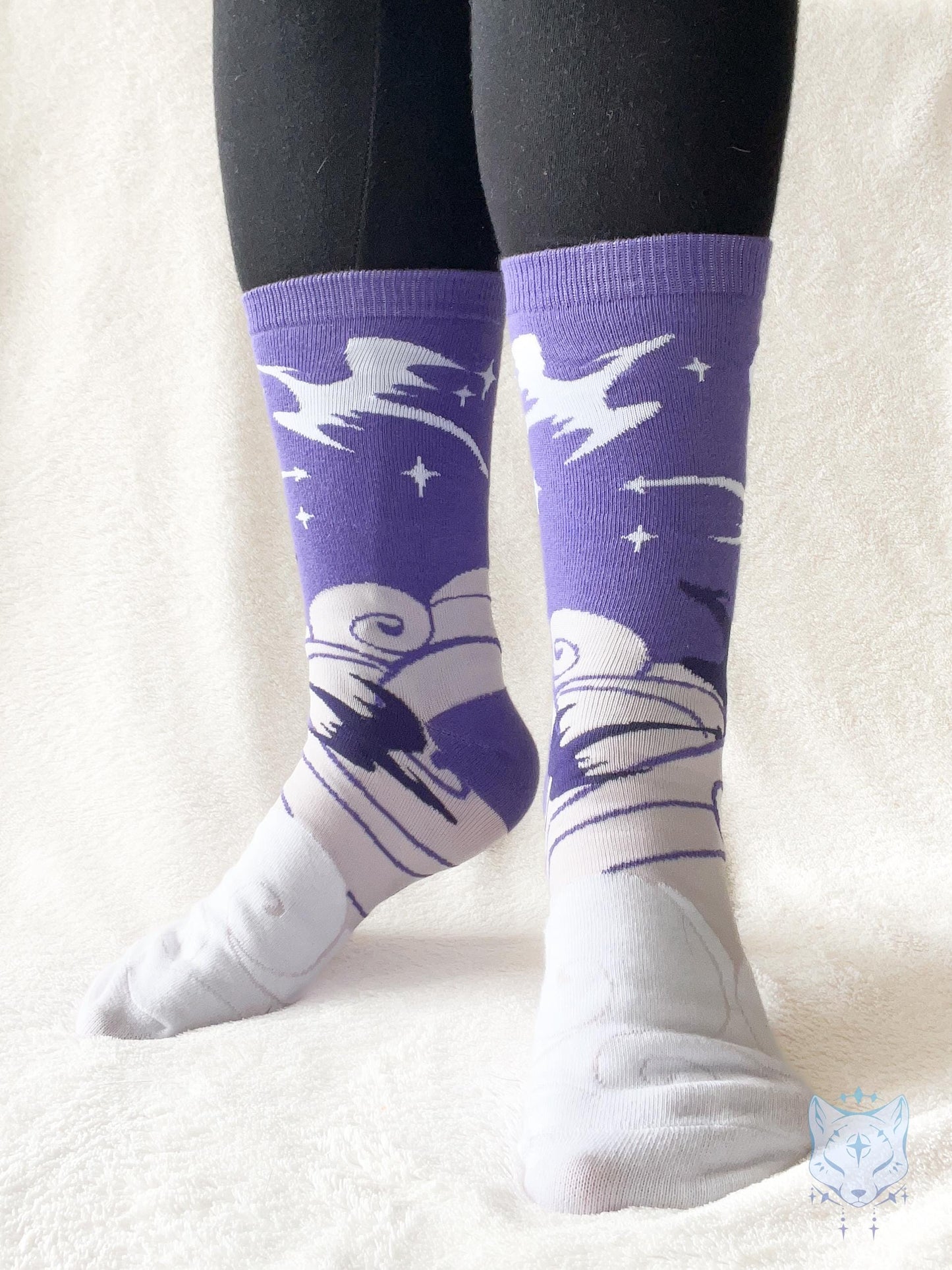 Purple Dragon Socks.
