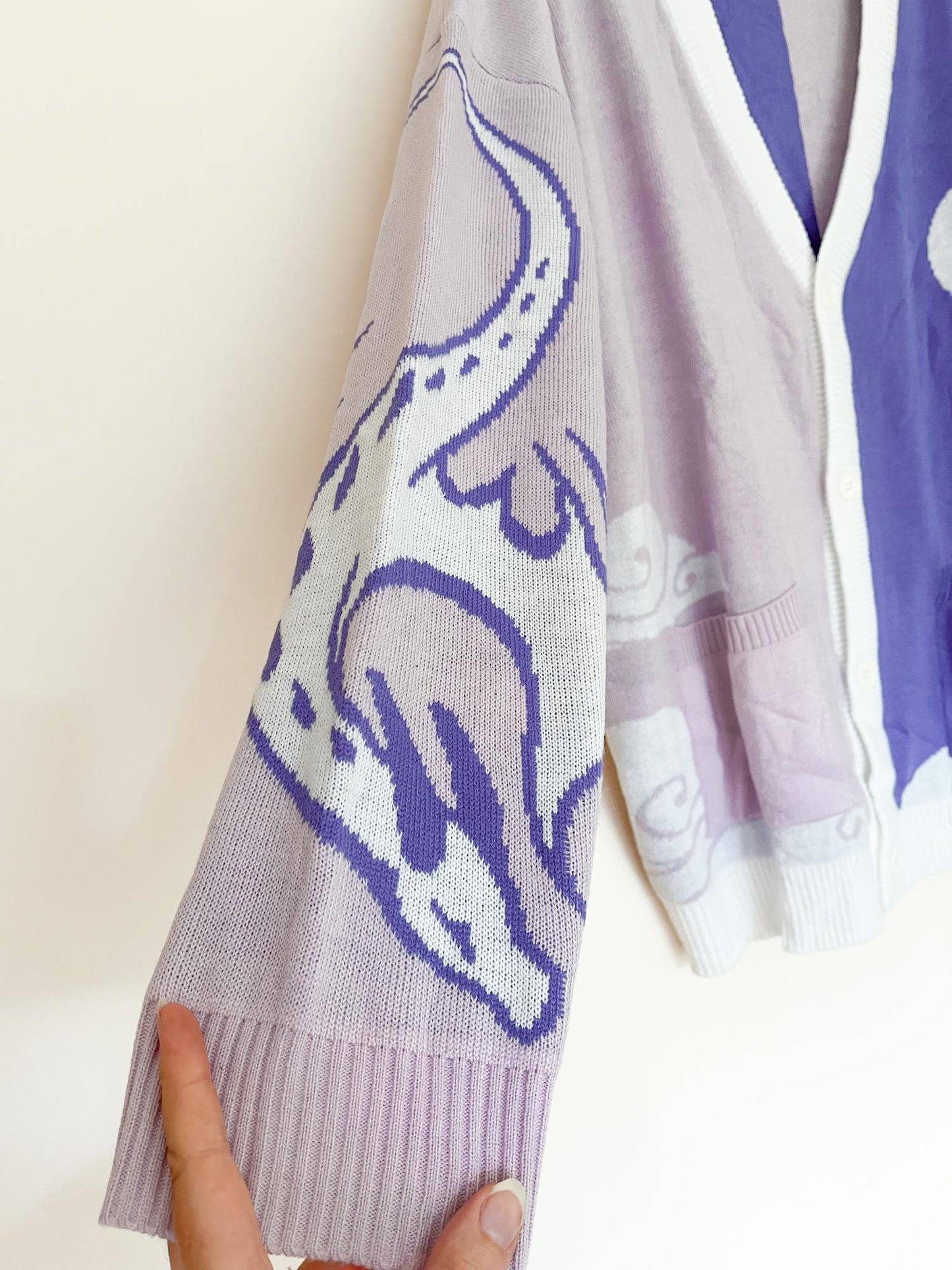 Asymmetrical Violet Dragon Cardigan