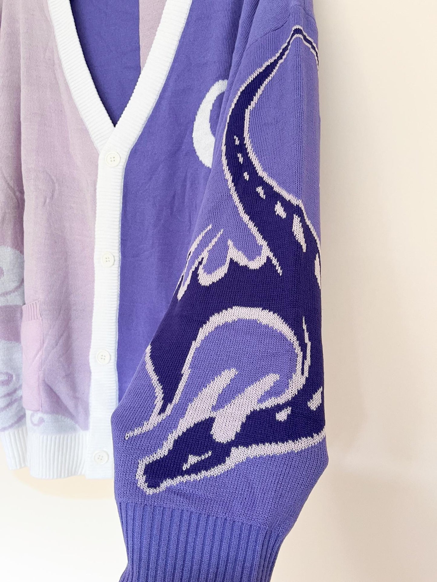 Asymmetrical Violet Dragon Cardigan