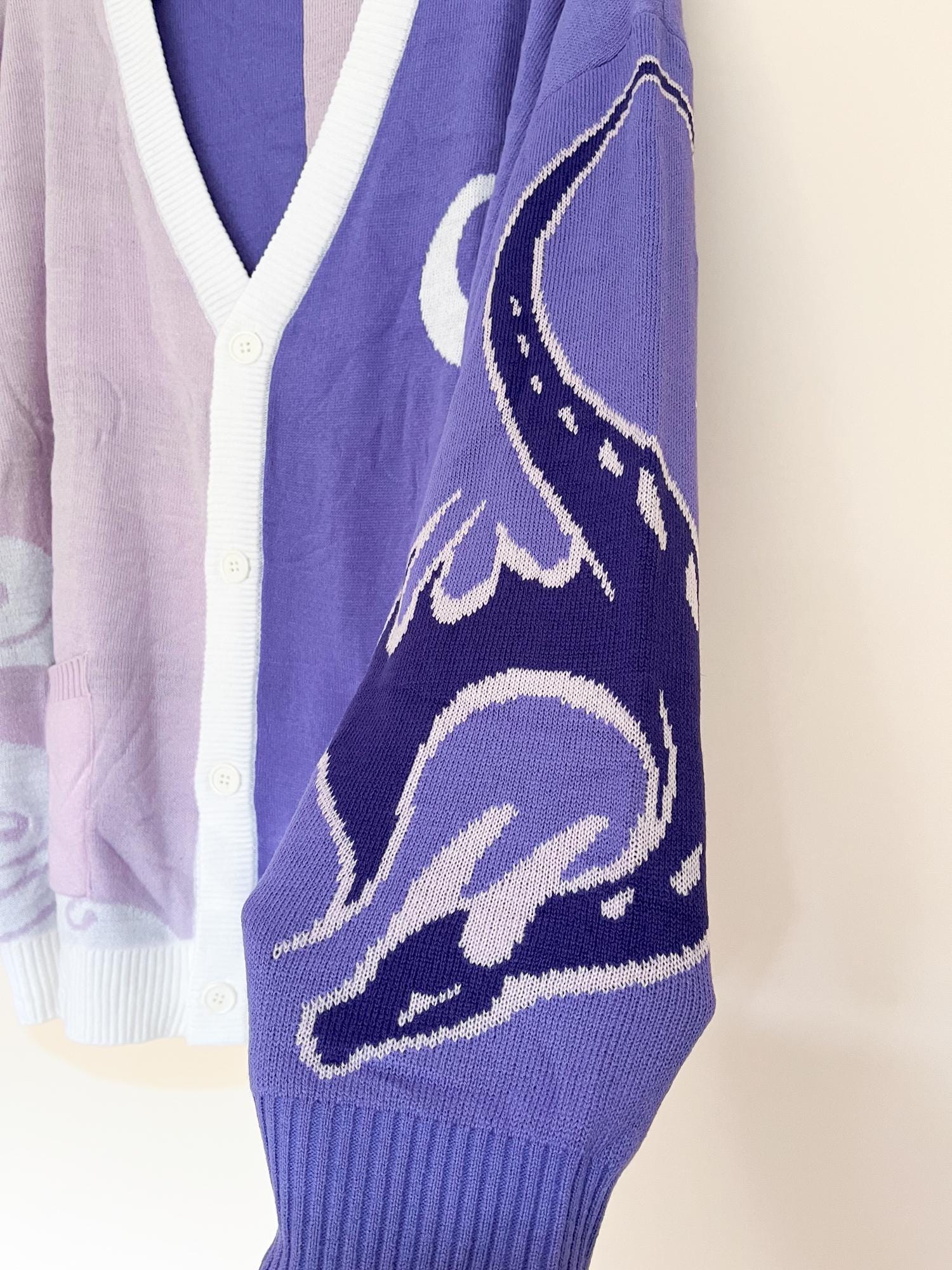 Asymmetrical Violet Dragon Cardigan