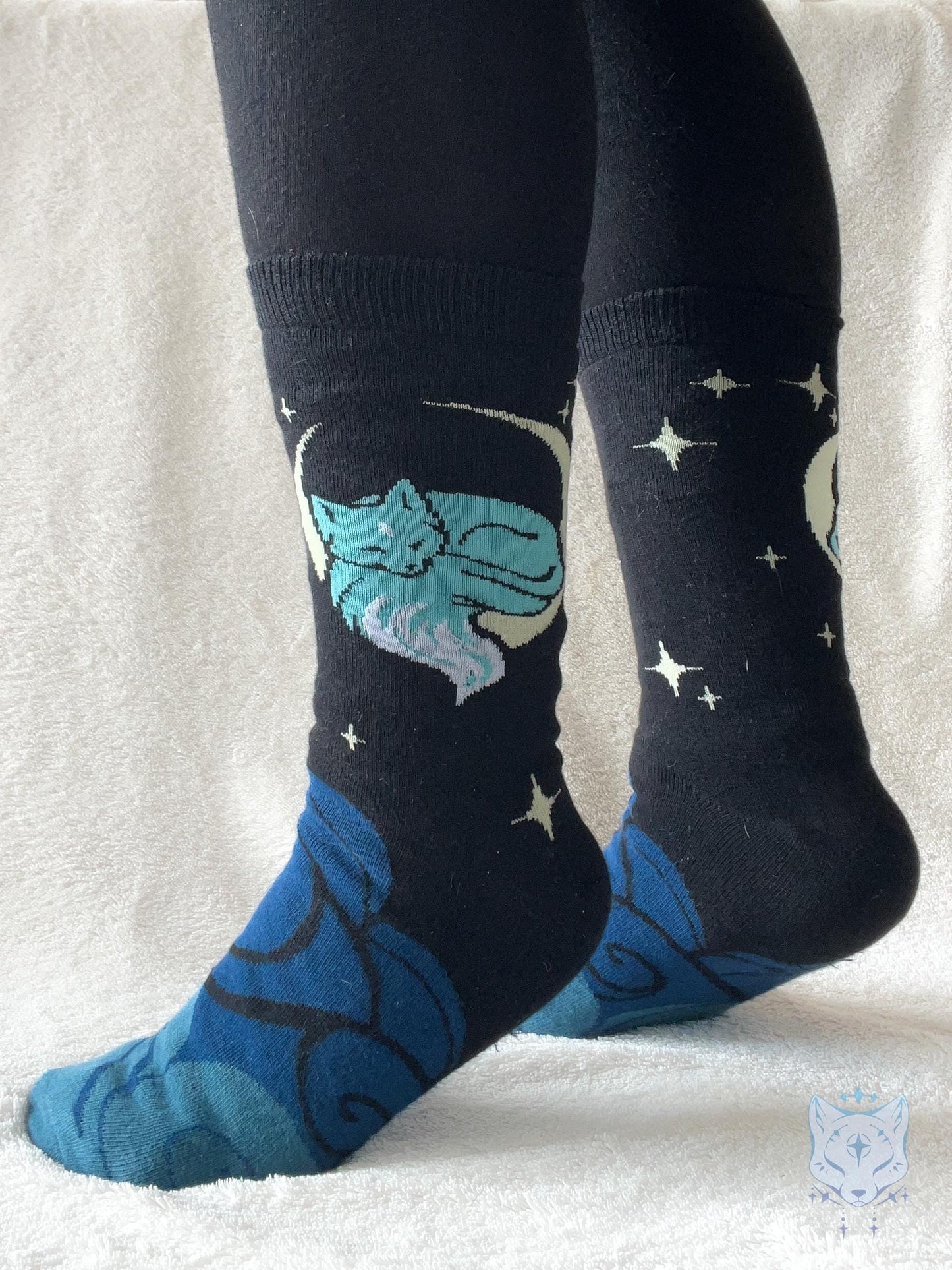 Celestial Lunar Fox Socks.