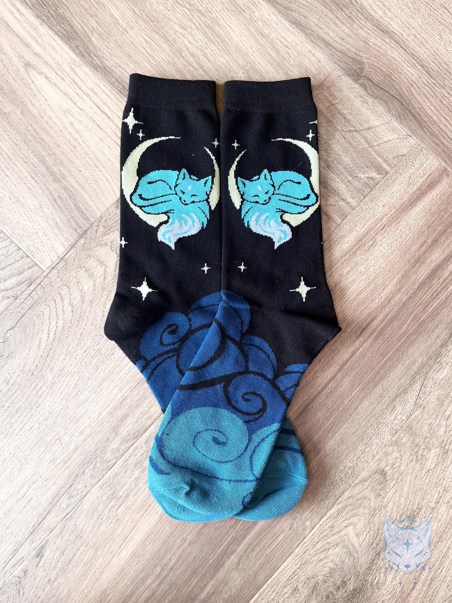 Celestial Lunar Fox Socks.
