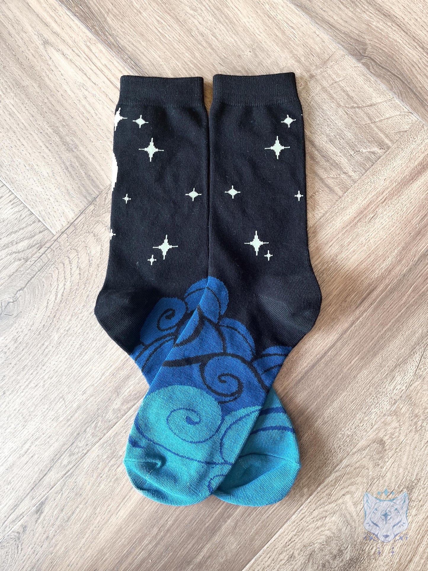 Celestial Lunar Fox Socks.