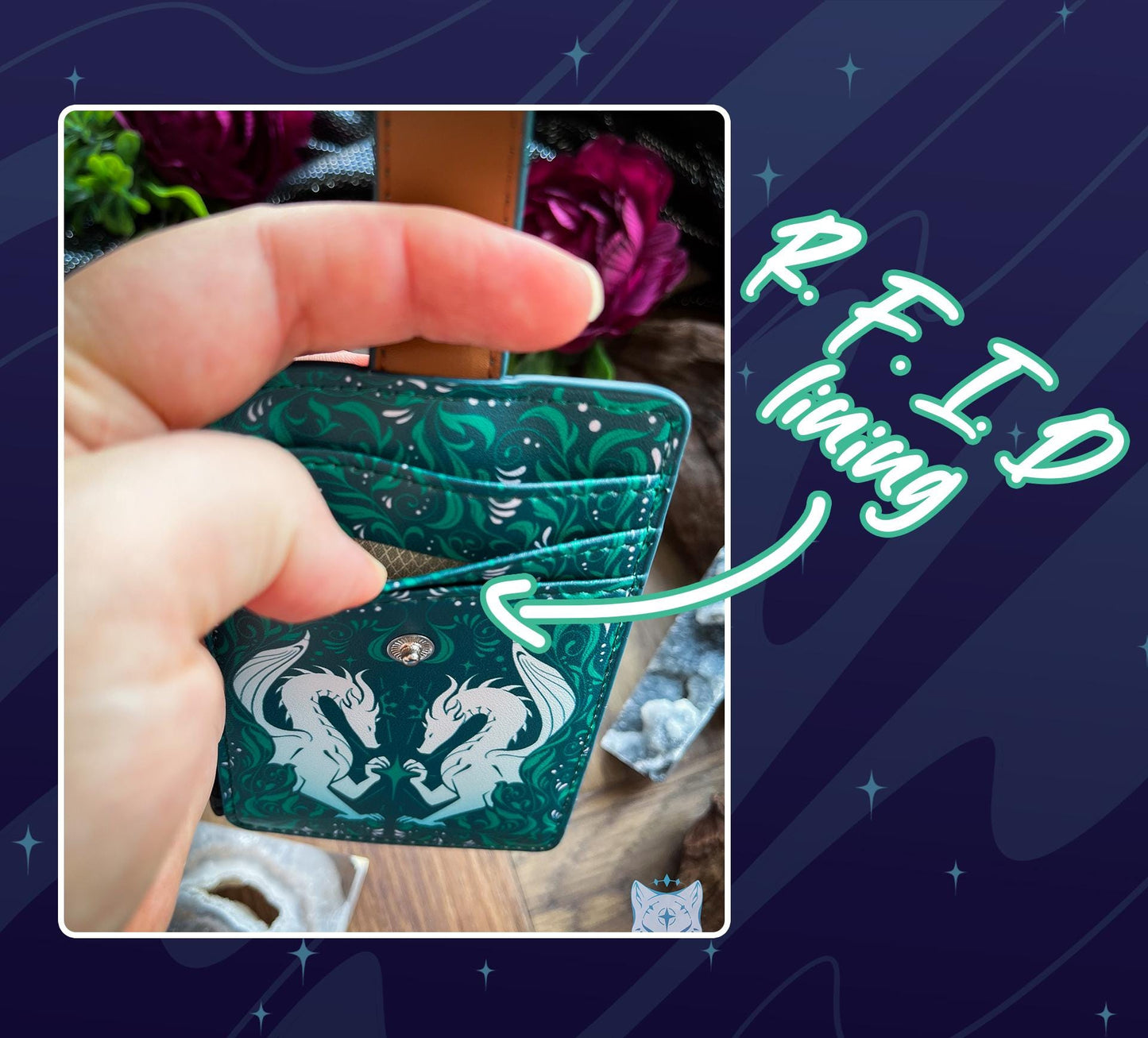 Forest Dragons Mini RFID Wallet