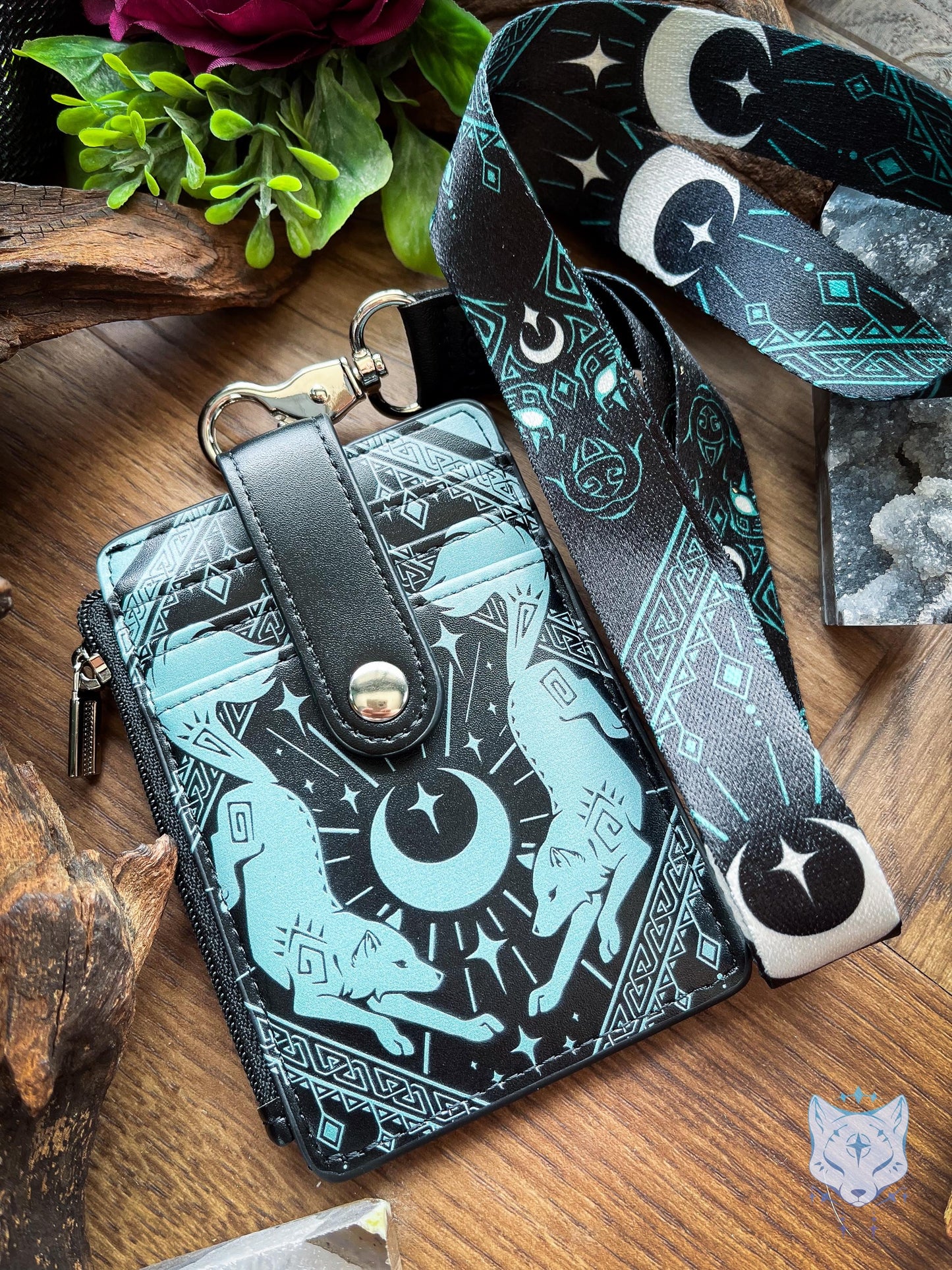 Lunar Wolves Mini RFID Wallet