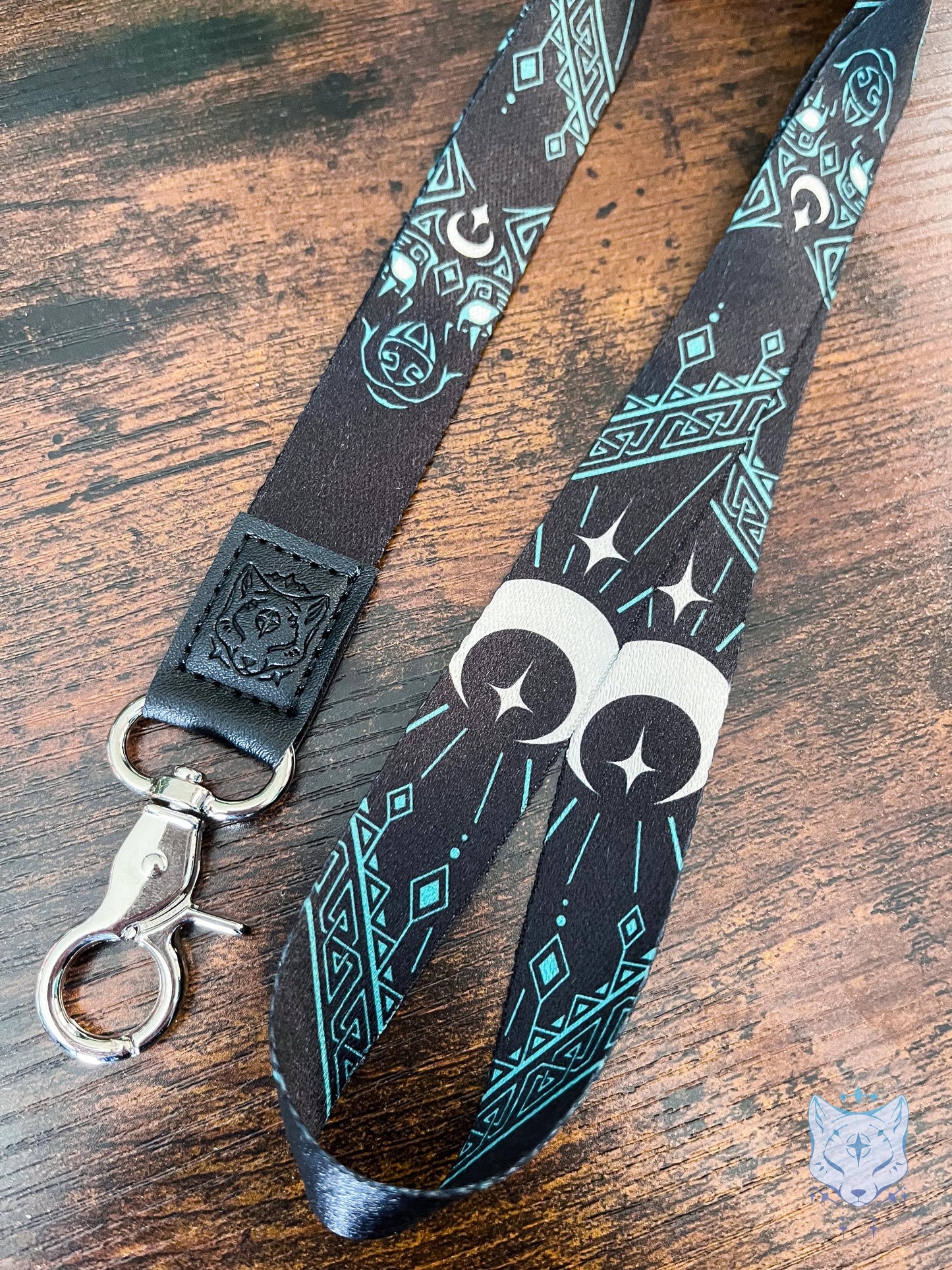 Celtic Wolf Recycled Plastic Lanyard | rPET Lanyard | breakaway clasp