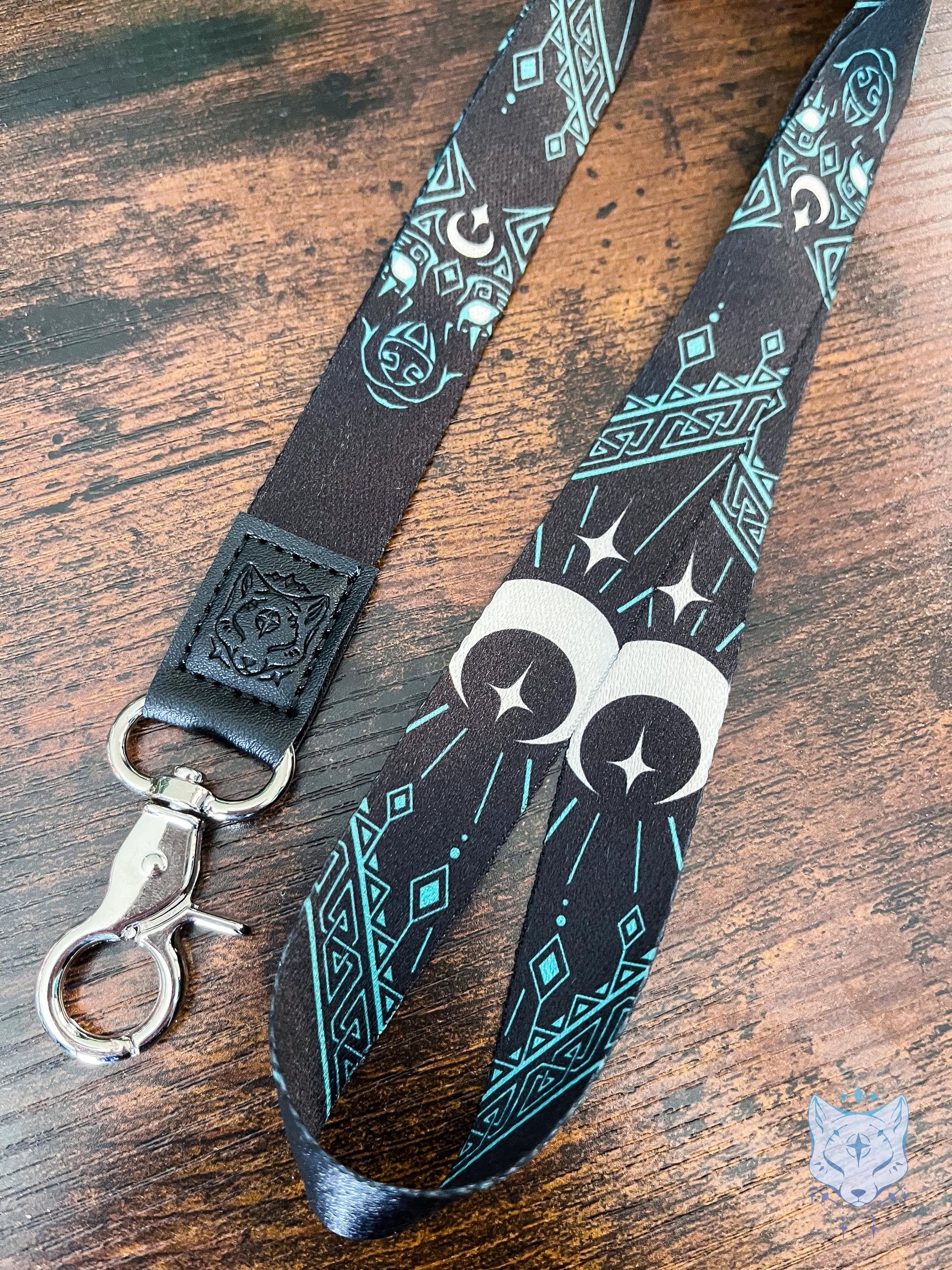 Celtic Wolf Recycled Plastic Lanyard | rPET Lanyard | breakaway clasp