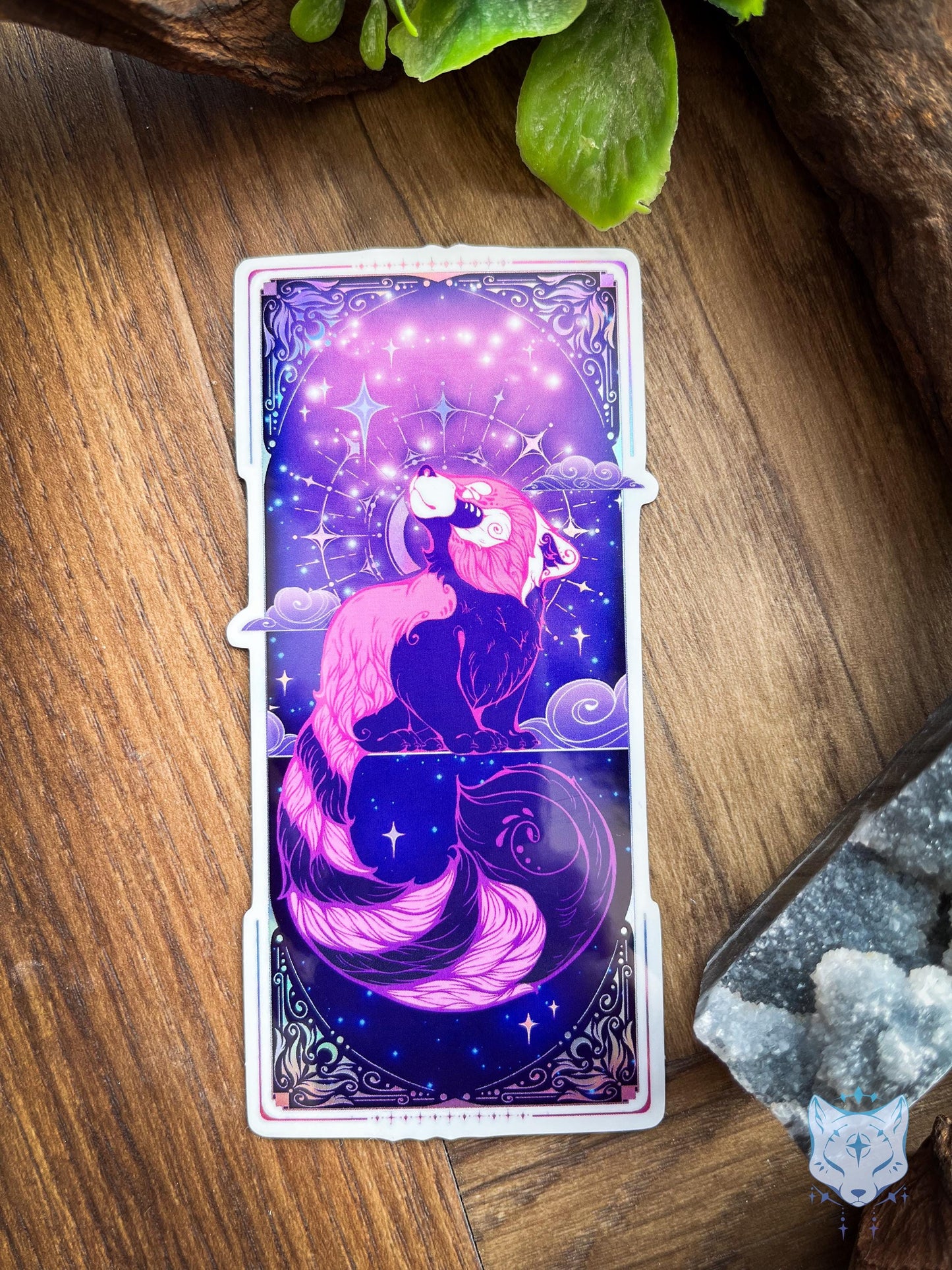 Red Panda Sticker | Holographic Sticker 11.5cm tall