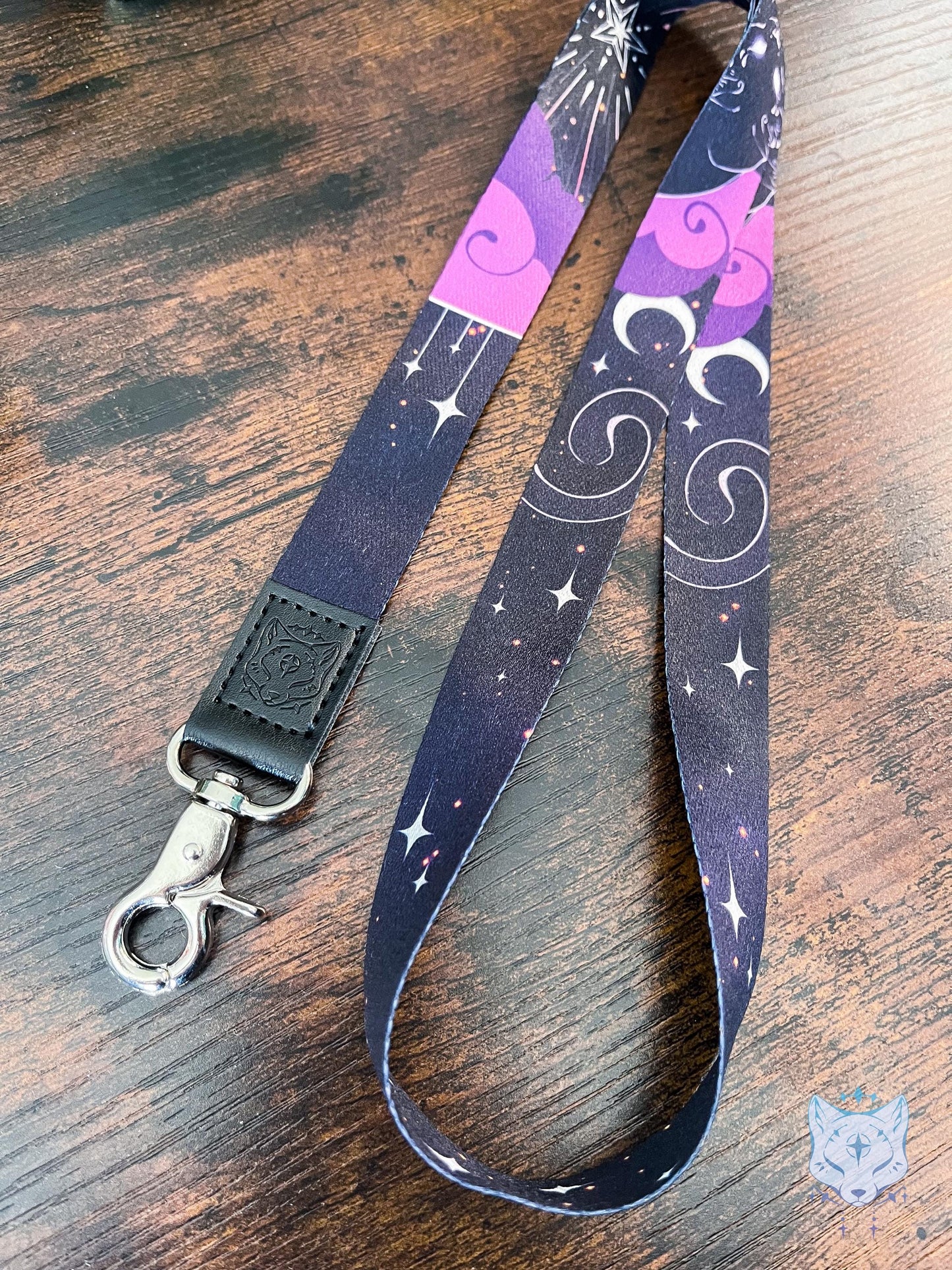 Lunar Cat Recycled Plastic Lanyard | rPET Lanyard | breakaway clasp