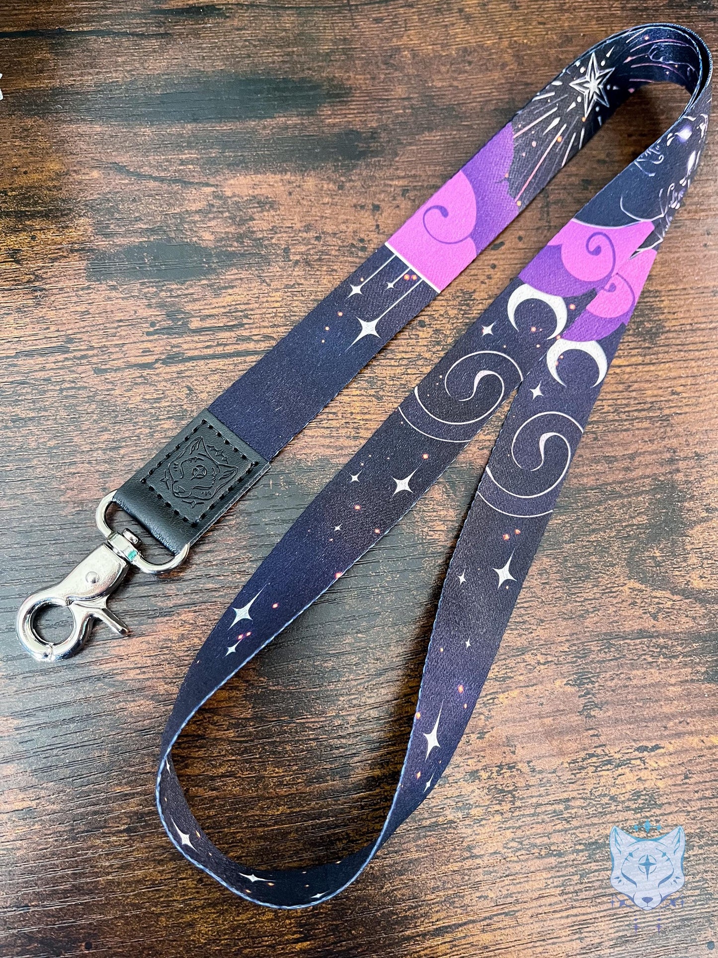 Lunar Cat Recycled Plastic Lanyard | rPET Lanyard | breakaway clasp